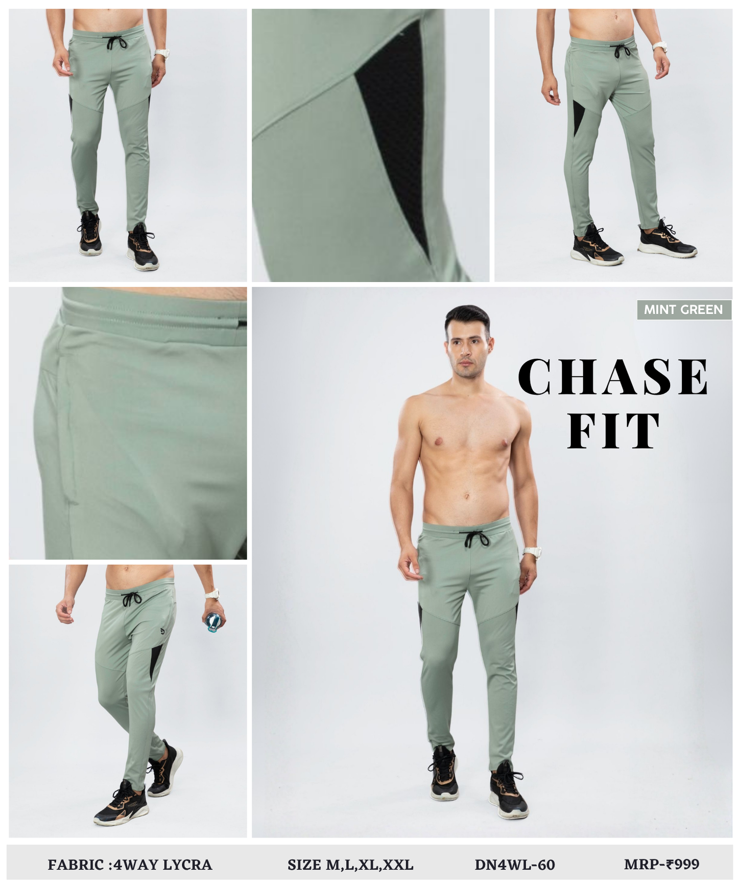 High-stretch Trackpant Imported 4way Taiwan Lycra Trackpant ( 280 GSM)