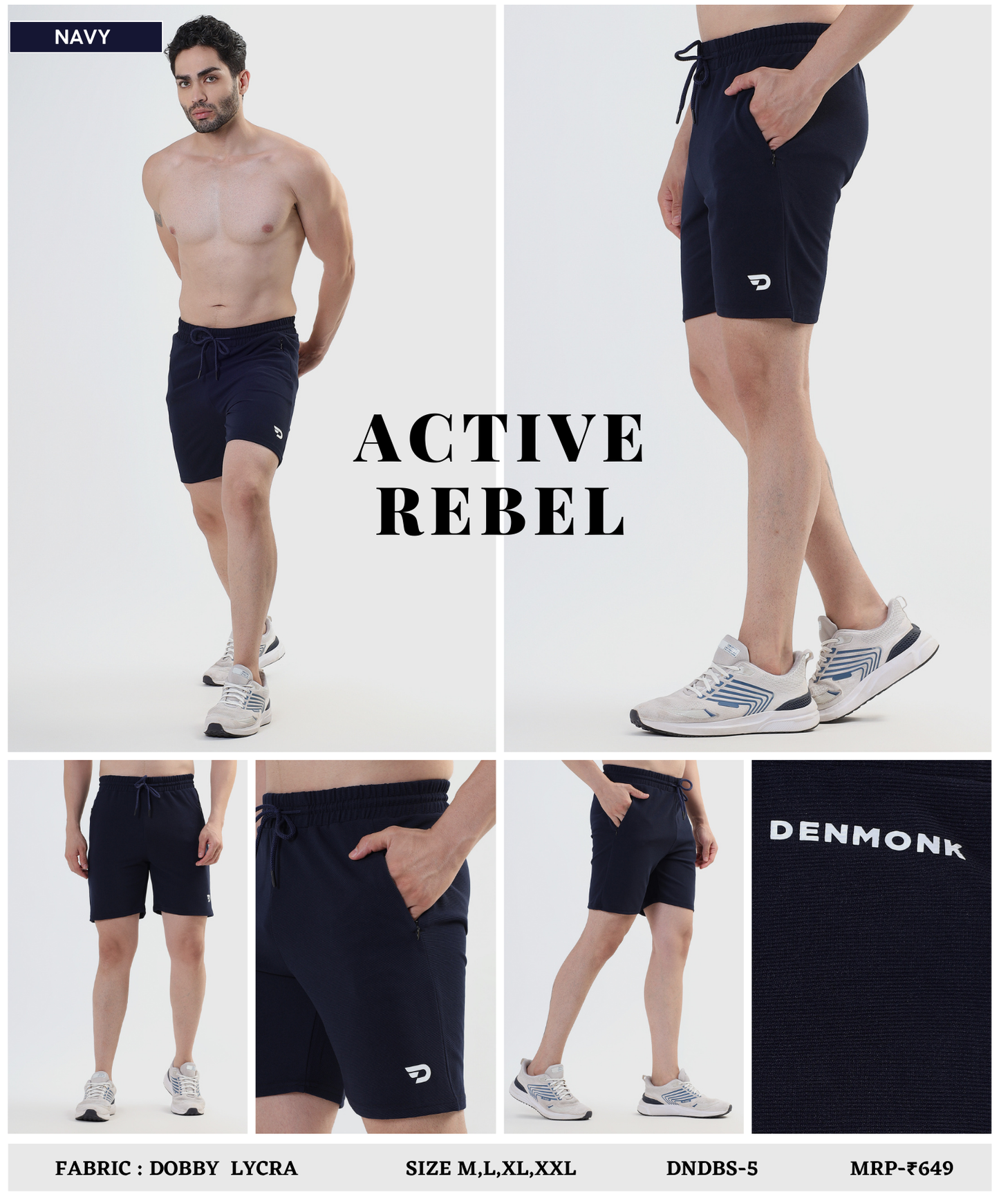 Sport Fit shorts - Imported Dobby Lycra (GSM 260)