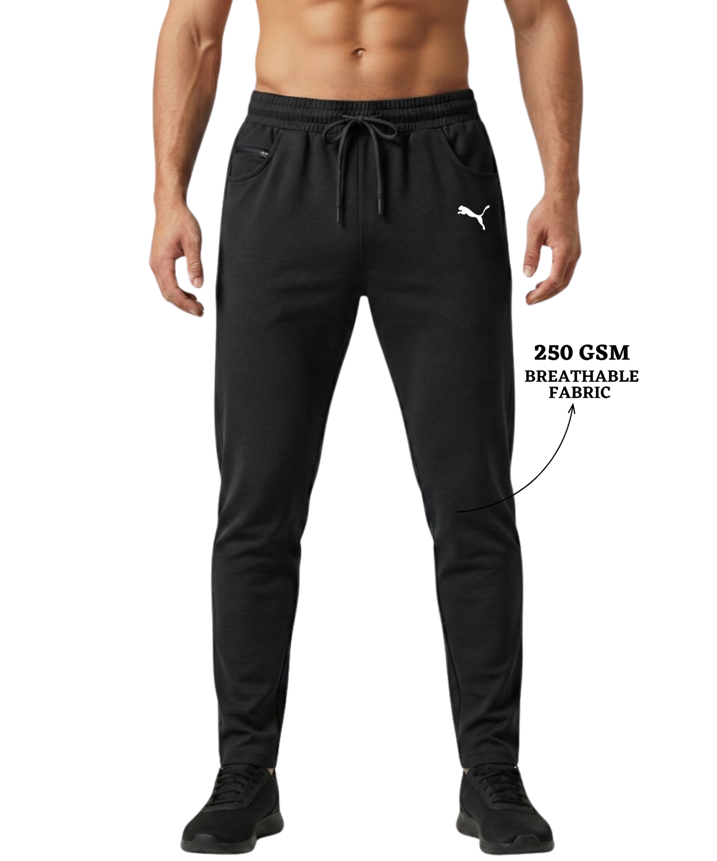 Imported Dobby Lycra Lower (GSM 250) | D-Pocket with Extra Coin Pocket
