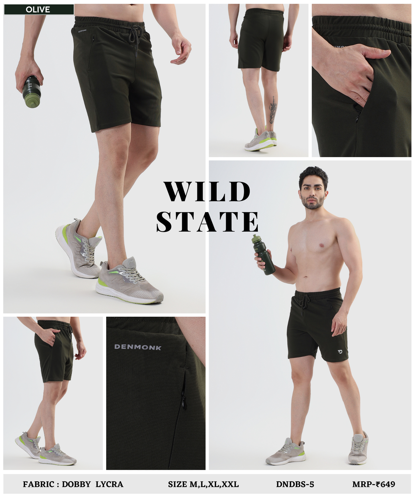 Sport Fit shorts - Imported Dobby Lycra (GSM 260)