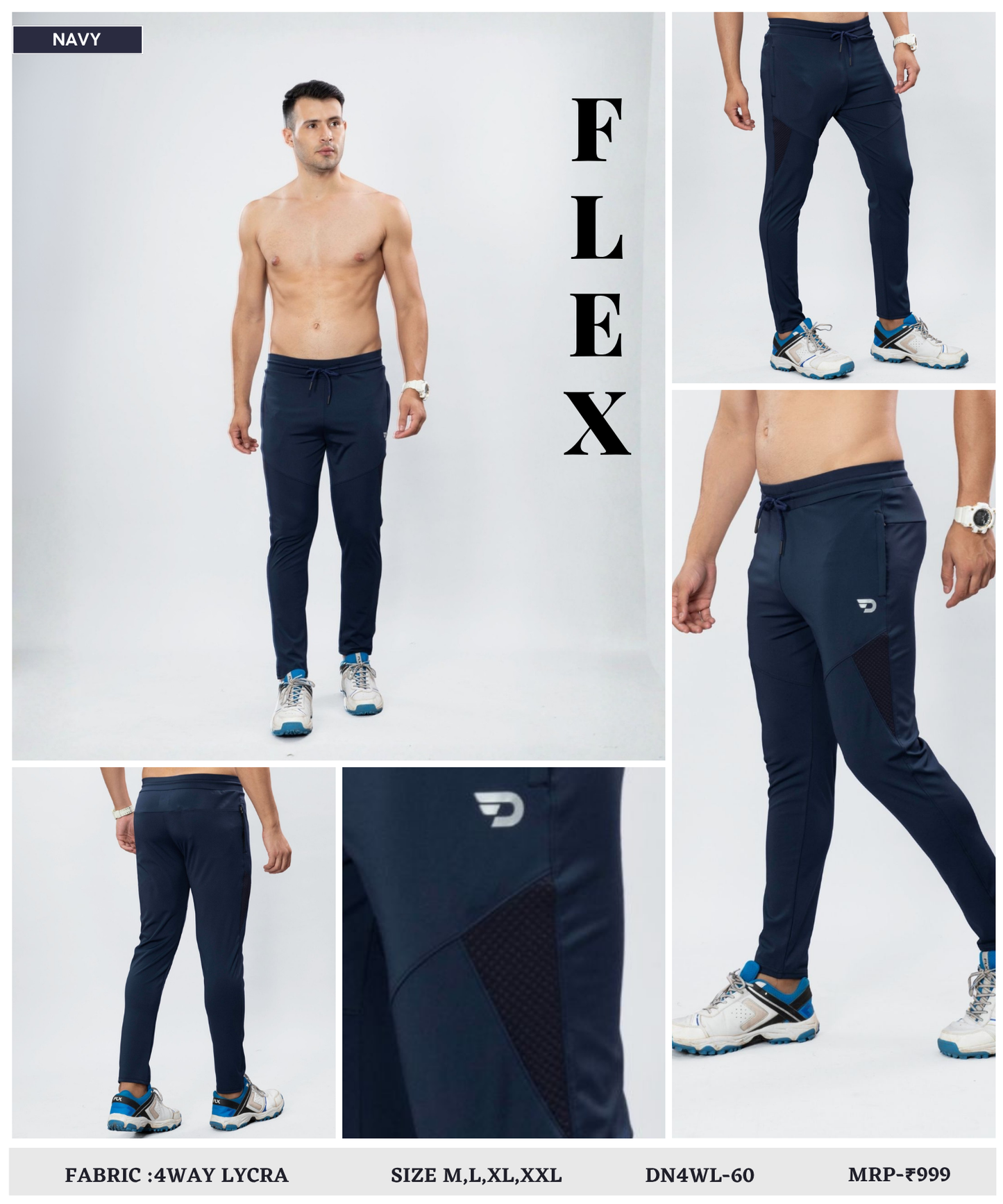 High-stretch Trackpant Imported 4way Taiwan Lycra Trackpant ( 280 GSM)