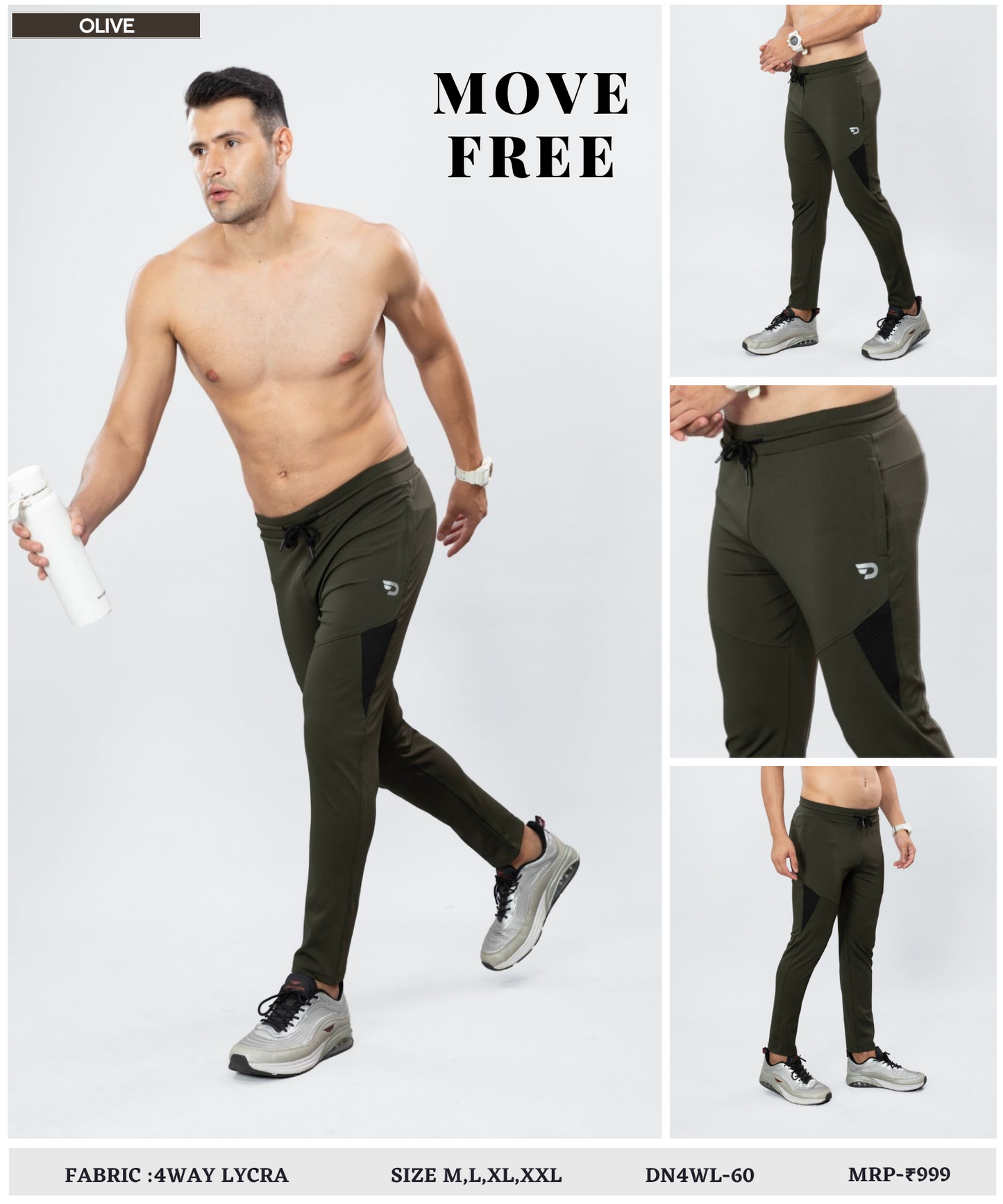 High-stretch Trackpant Imported 4way Taiwan Lycra Trackpant ( 280 GSM)