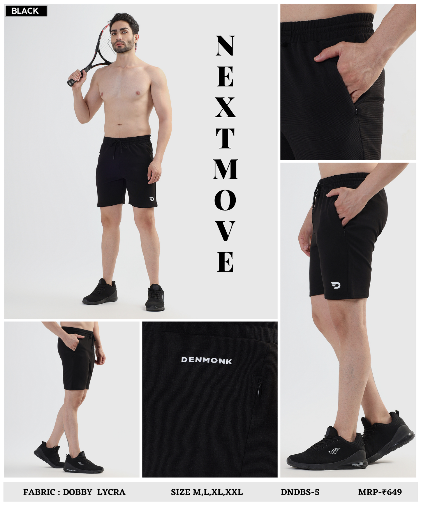 Sport Fit shorts - Imported Dobby Lycra (GSM 260)