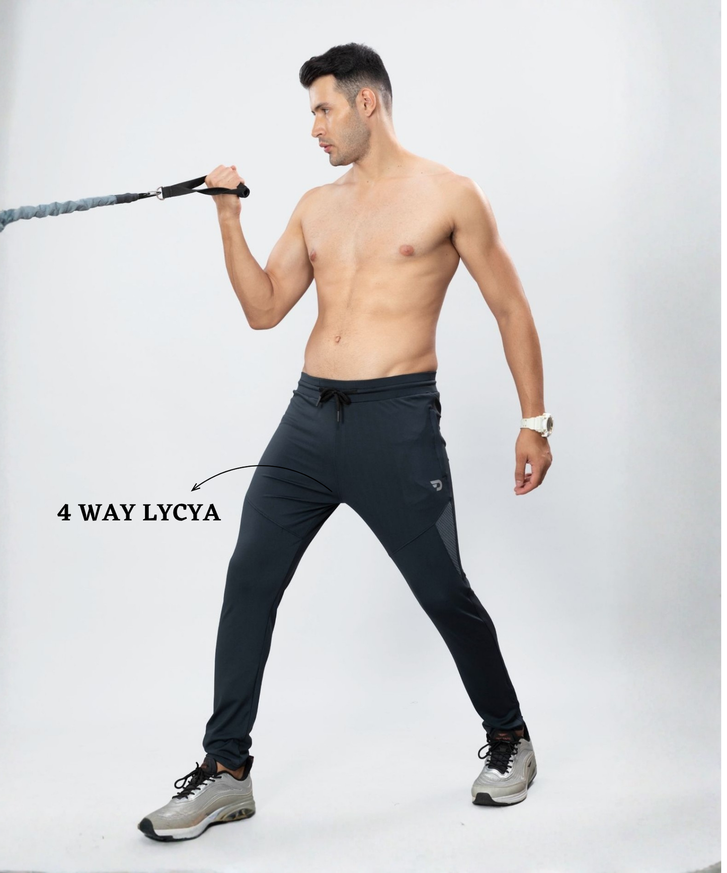 High-stretch Trackpant Imported 4way Taiwan Lycra Trackpant ( 280 GSM)