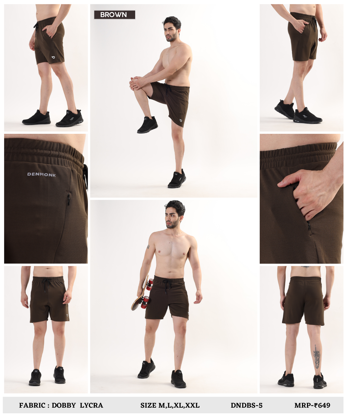 Sport Fit shorts - Imported Dobby Lycra (GSM 260)