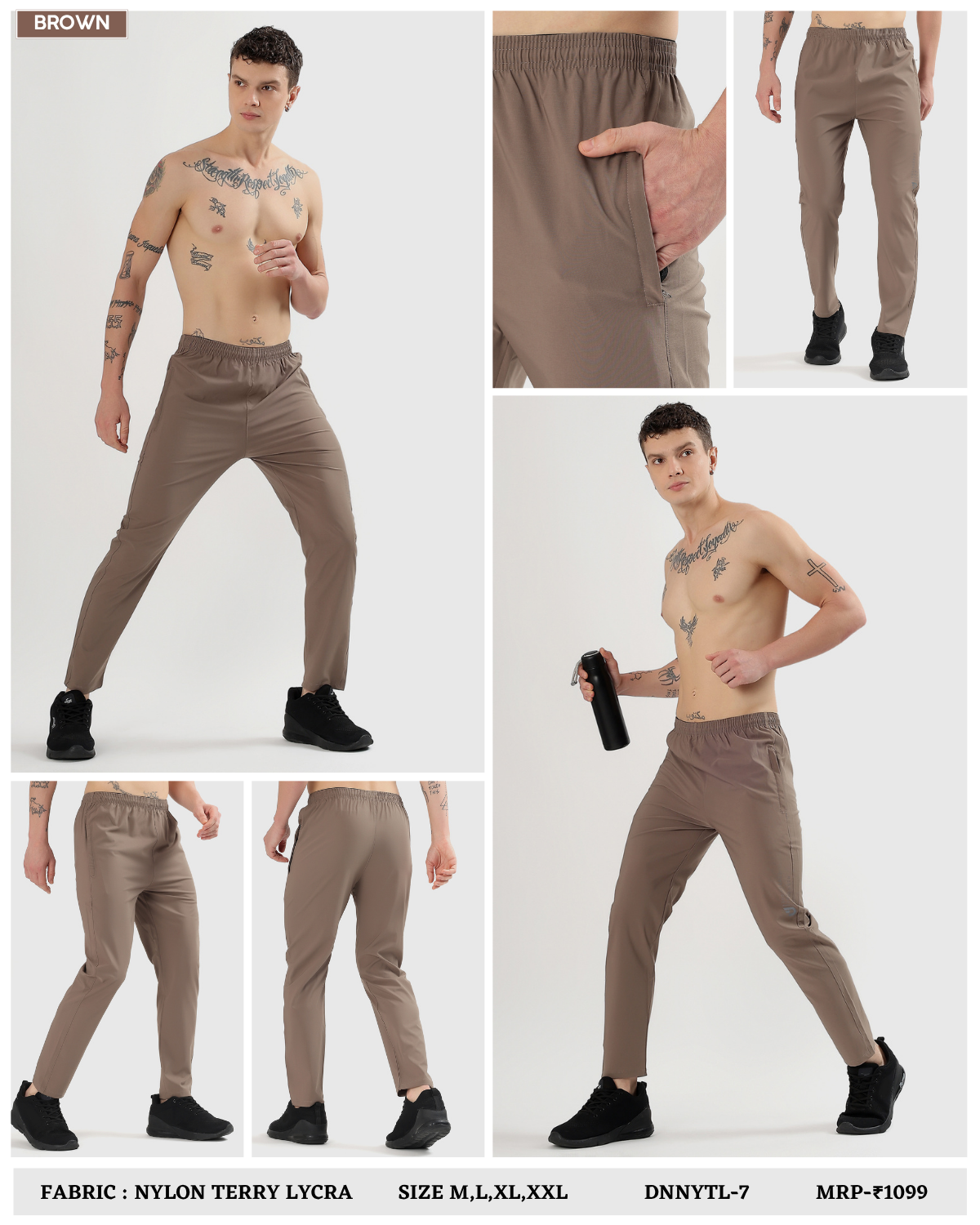 Imported Nylon Terry Lycra Lower (GSM 180-190)