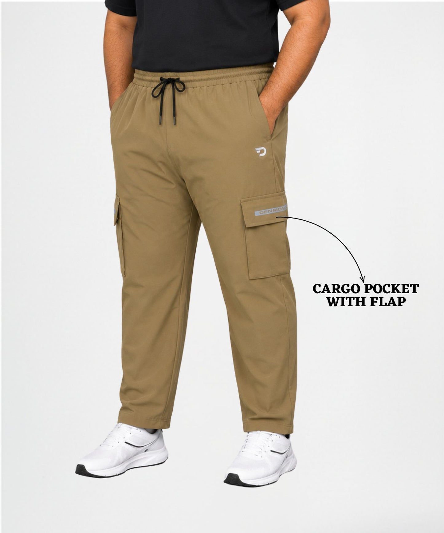 Cargo Style Trackpant – Imported Ns Parachute Lycra Plus Size Cargo  (145 GSM, 20% Lycra)