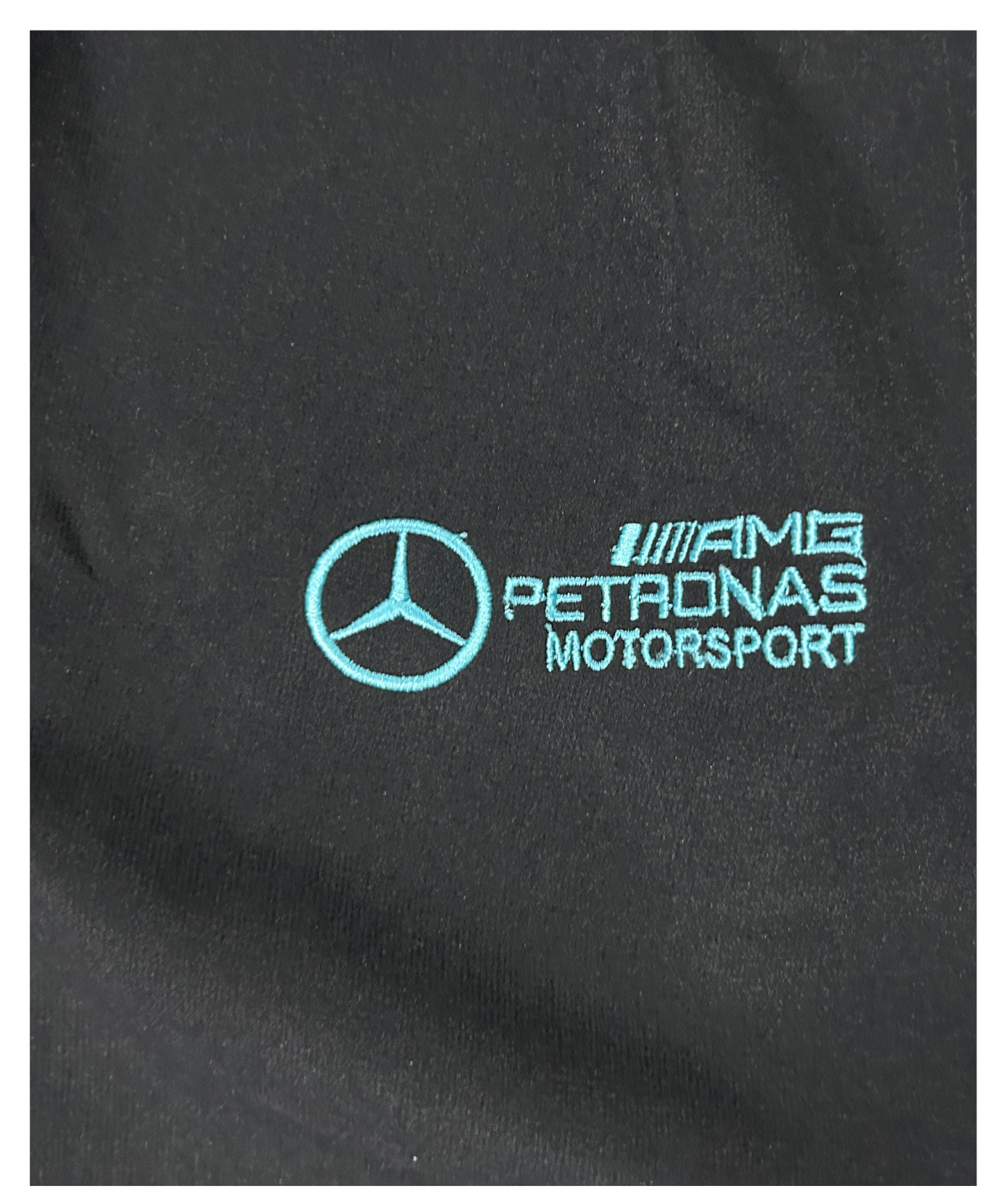 Imported NS Terry Lycra Trackpant (180–190 GSM) – Aqua Blue 3 Stripe Edition | Embroidery Logo