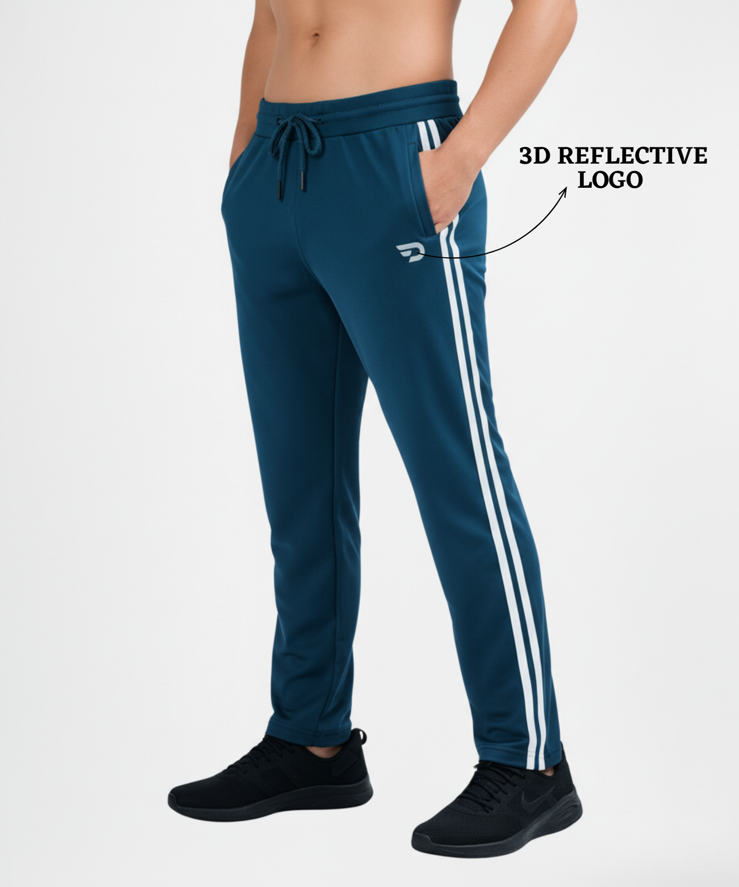 Imported Taiwan Lycra Track Pants | 2 Side Stripe (2 Pati) | 280 GSM