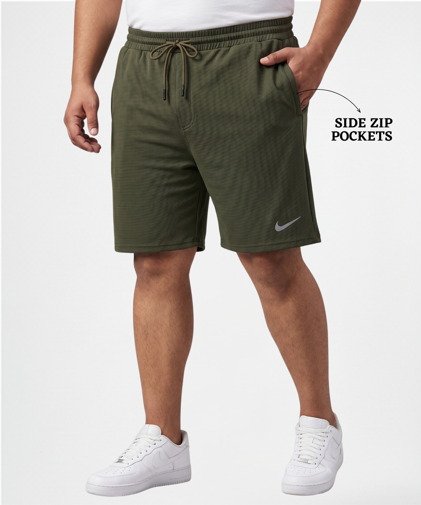 Imported Dobby Lycra Plus Size Shorts (GSM 250)