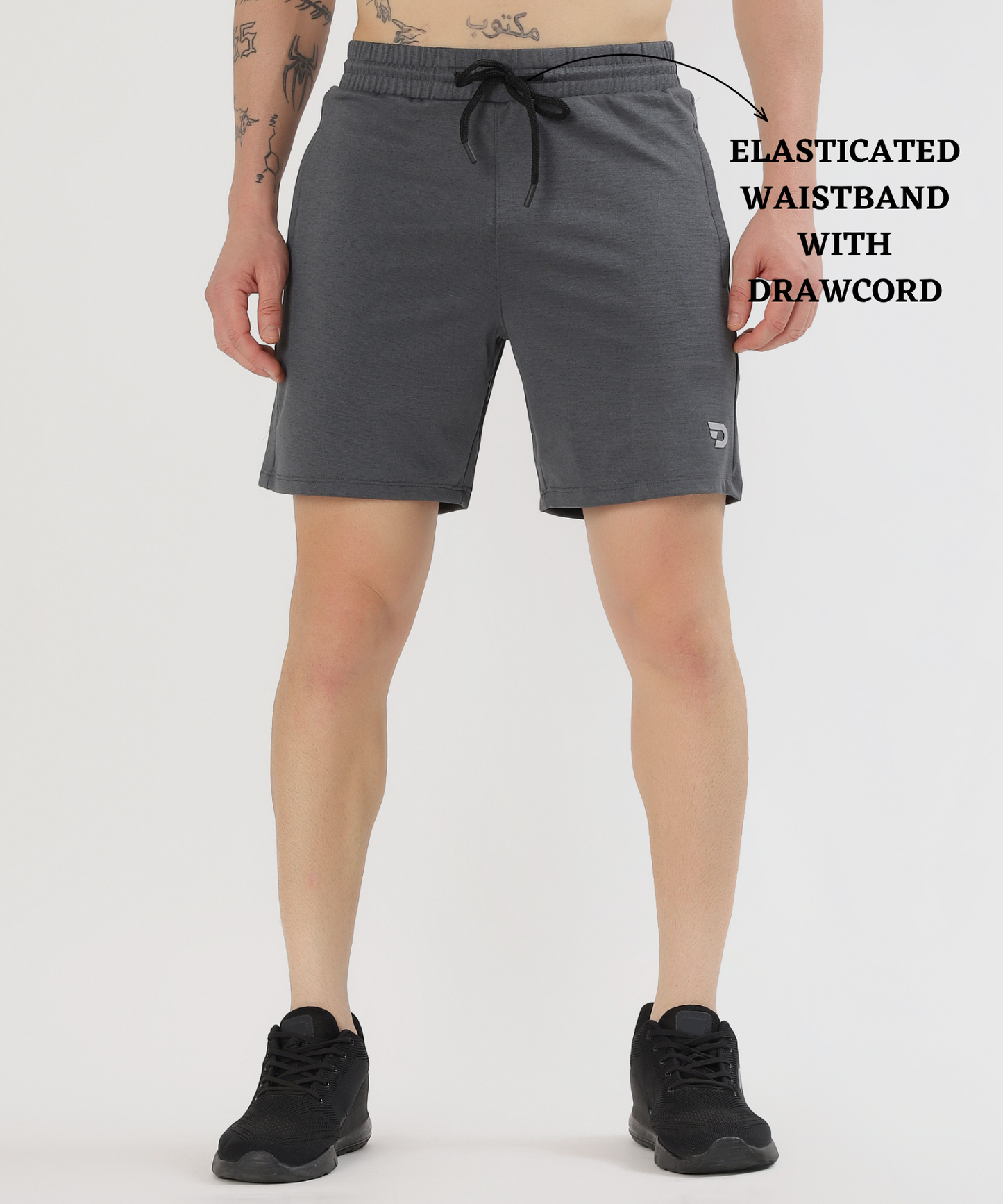 FlexZip Essential Shorts - Imported Poly Cotton Lycra Shorts (GSM 260)