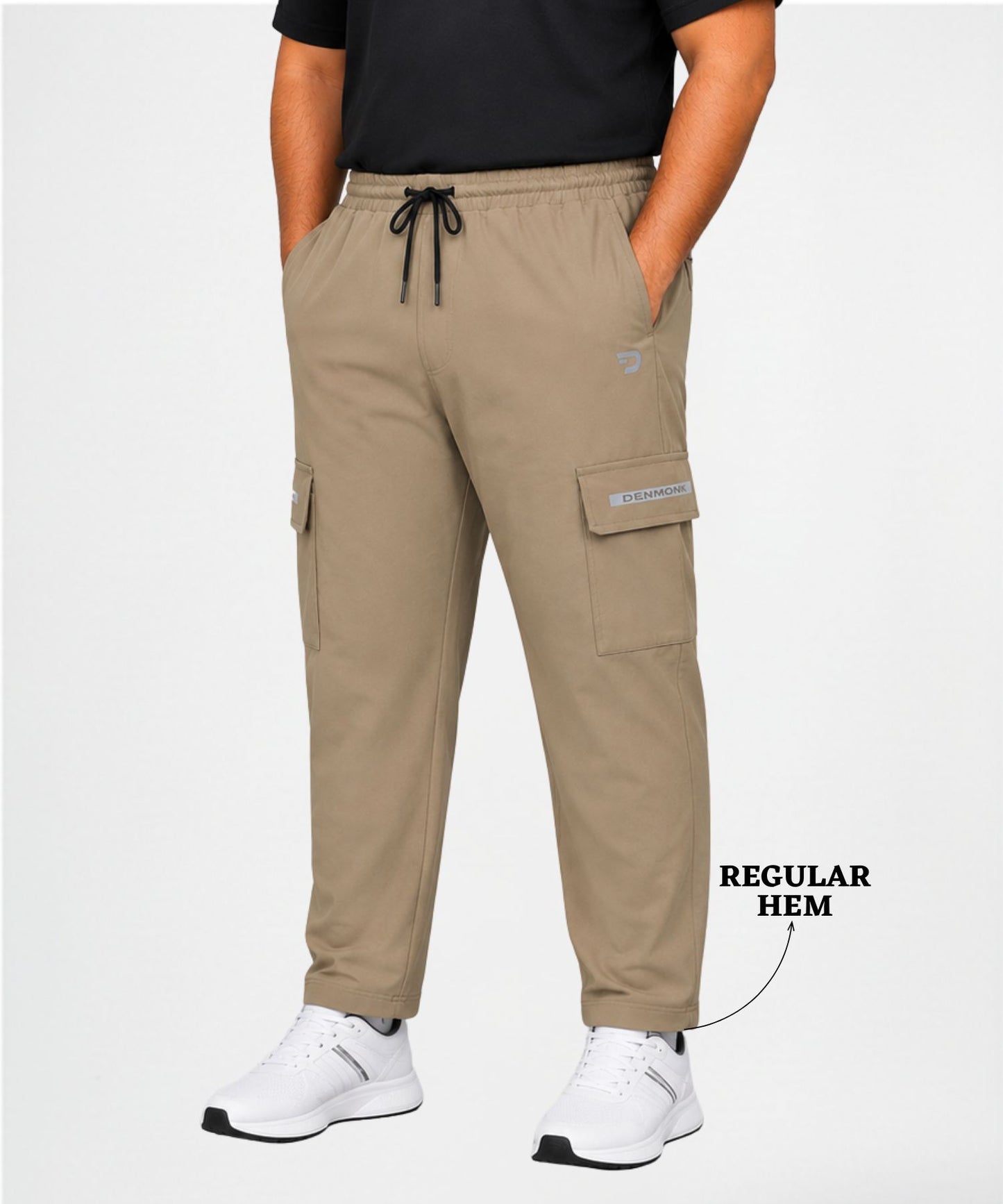 Cargo Style Trackpant – Imported Ns Parachute Lycra Plus Size Cargo  (145 GSM, 20% Lycra)