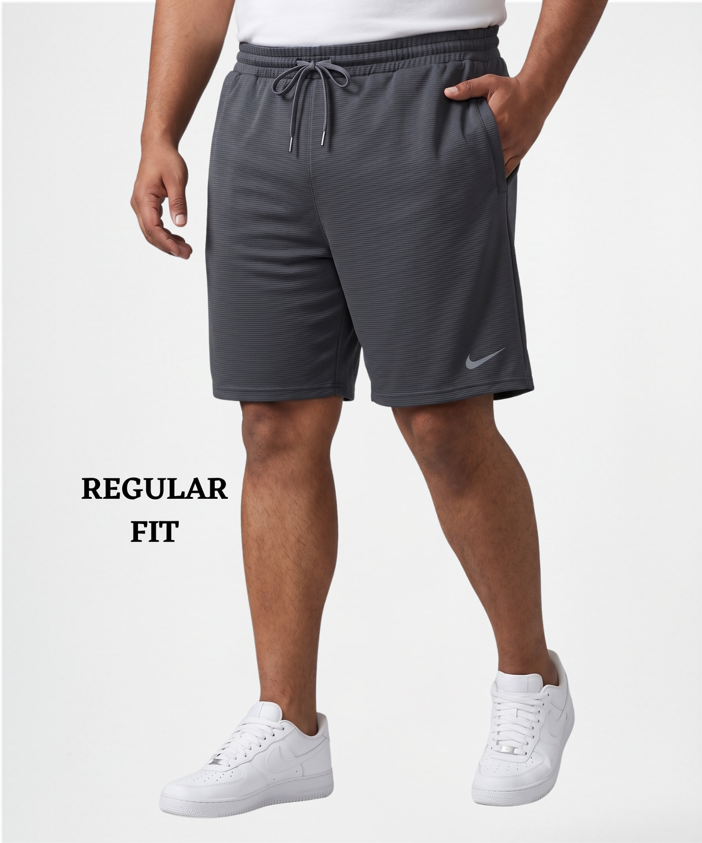 Imported Dobby Lycra Plus Size Shorts (GSM 250)