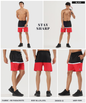 Block shorts - Imported Ns Parachute Lycra (15% Lycra 130 GSM)