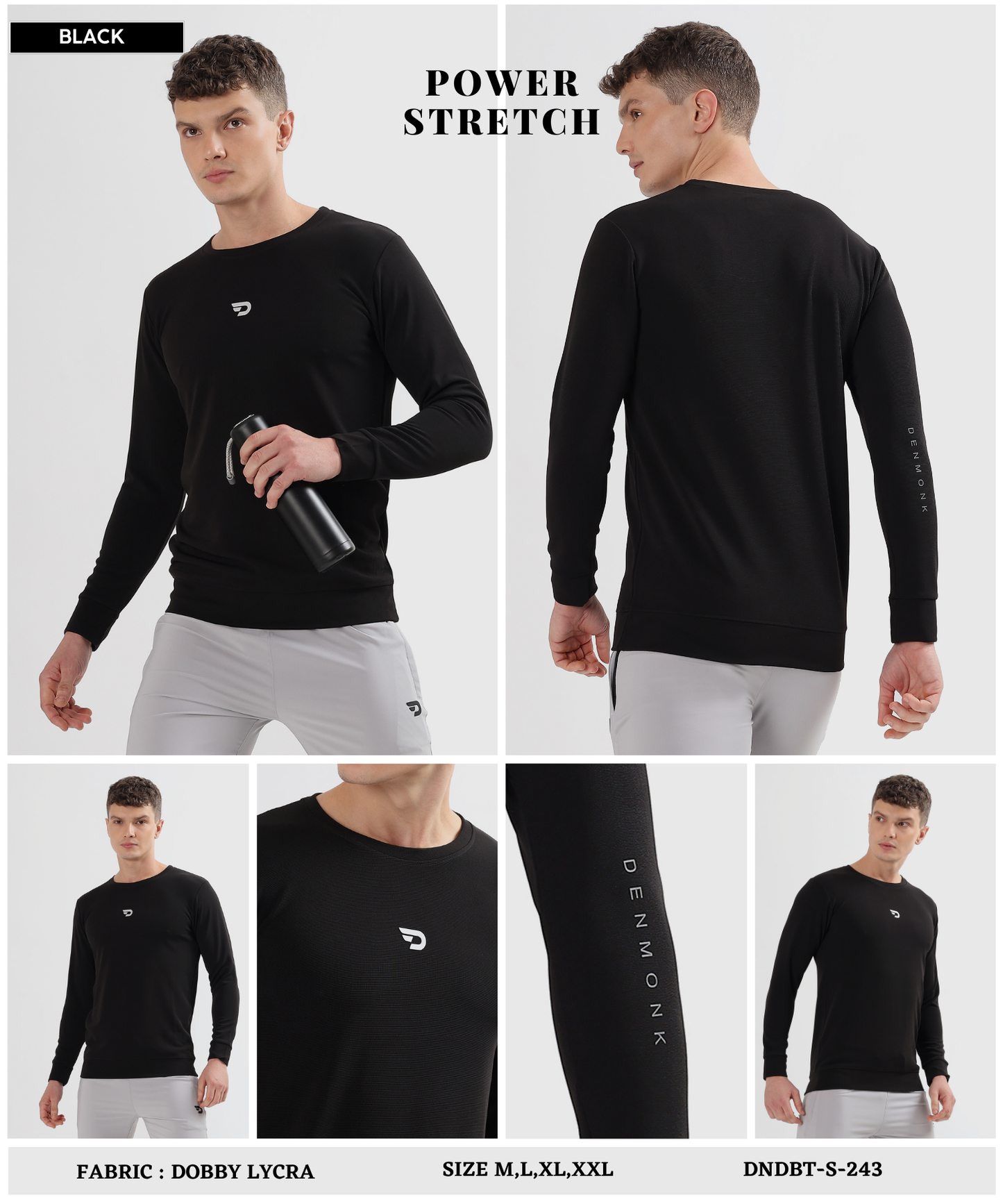 Dobby Lycra Sweatshirt