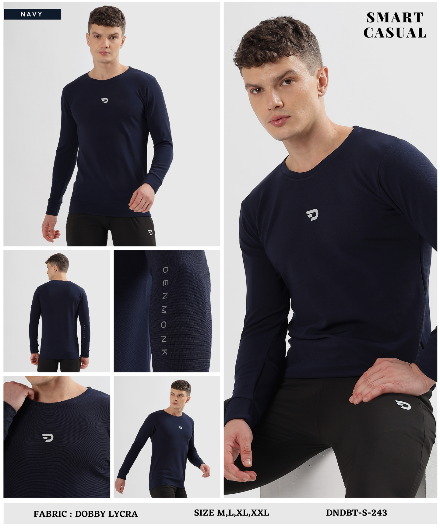 Dobby Lycra Sweatshirt