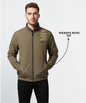 Premium Feather touch Embossed Printed Waterproof Windcheater ( Gsm 350 , Rice-knit fabric inside )