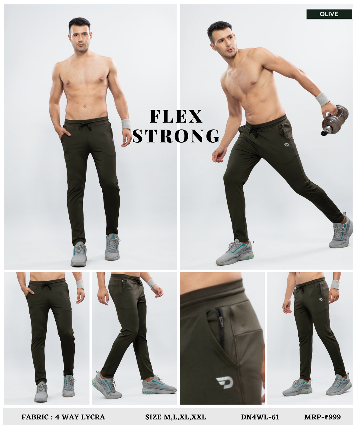 Cross Pocket Utility Trackpant – Imported 4Way Taiwan Lycra | 280 GSM | Slim fit