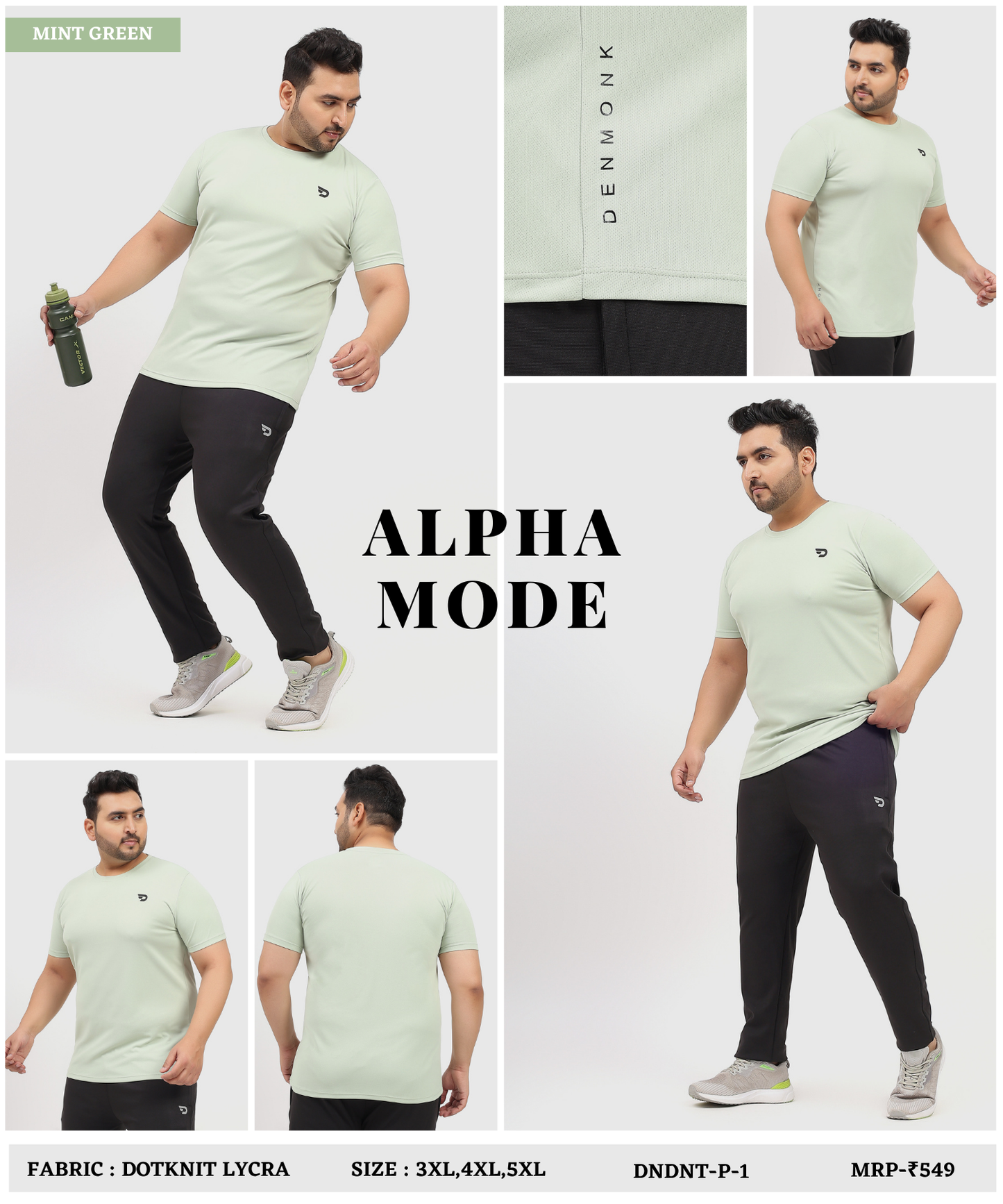 Dotknit Flex Plus Size T-Shirts - Imported Dotnit Lycra (GSM 180)