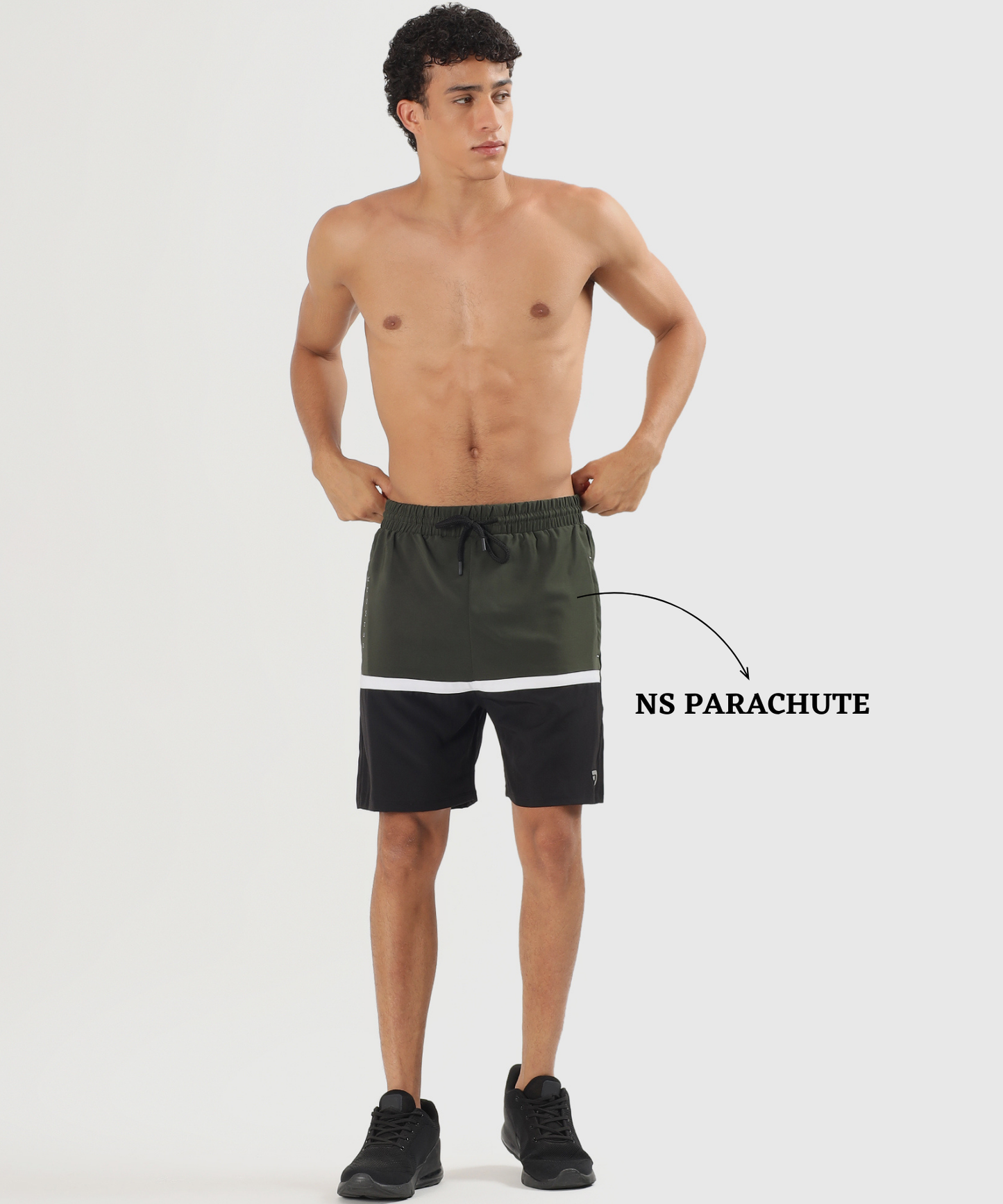 Block shorts - Imported Ns Parachute Lycra (15% Lycra 130 GSM)