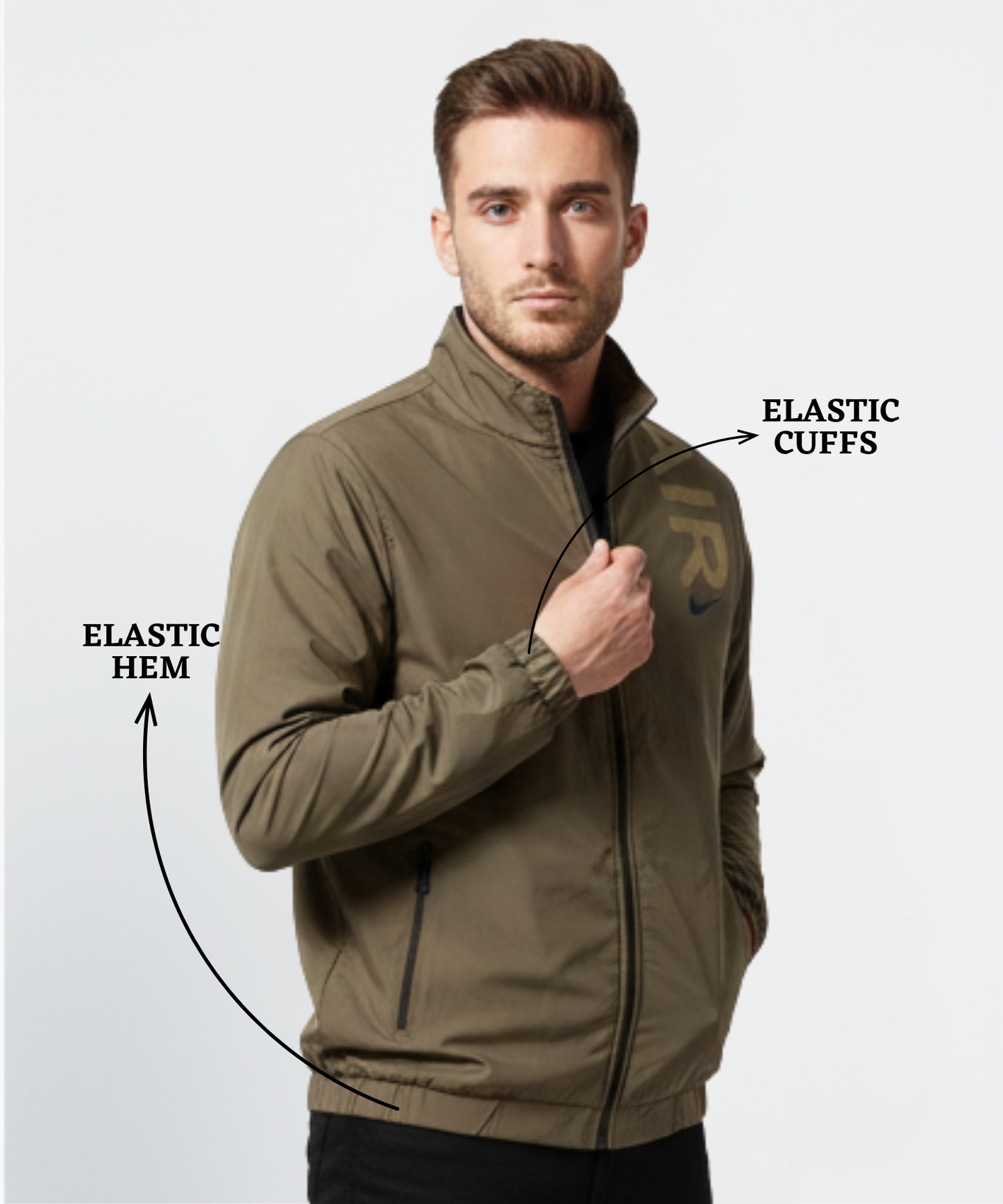 Premium Feather touch Embossed Printed Waterproof Windcheater ( Gsm 350 , Rice-knit fabric inside )