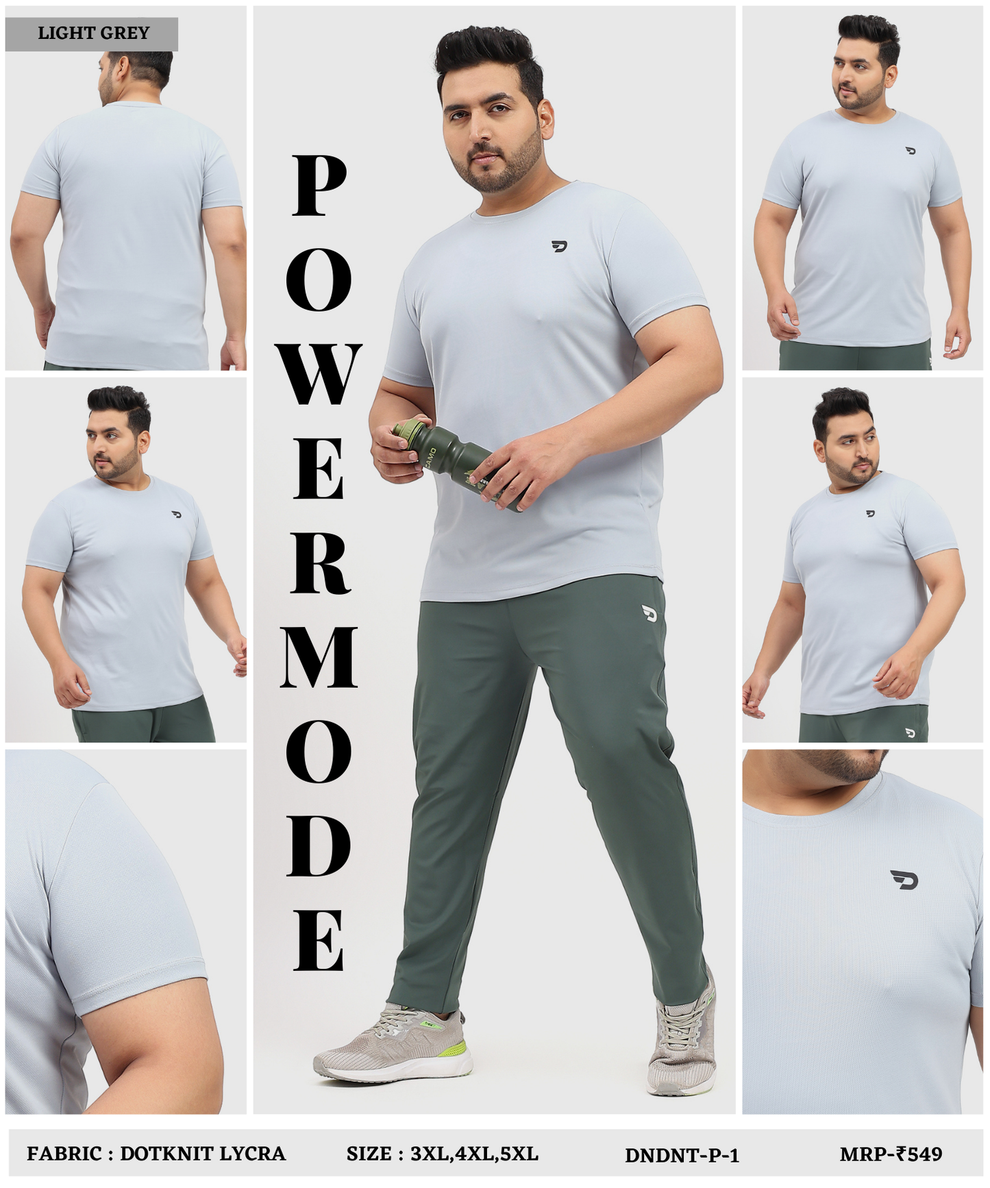 Dotknit Flex Plus Size T-Shirts - Imported Dotnit Lycra (GSM 180)