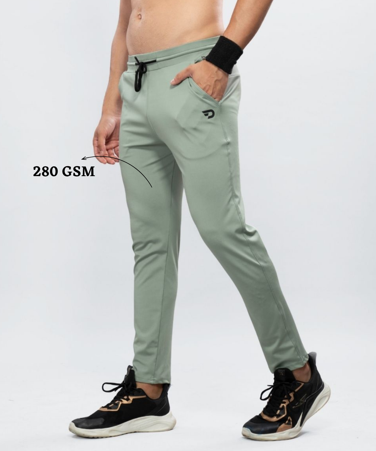 Cross Pocket Utility Trackpant – Imported 4Way Taiwan Lycra | 280 GSM | Slim fit