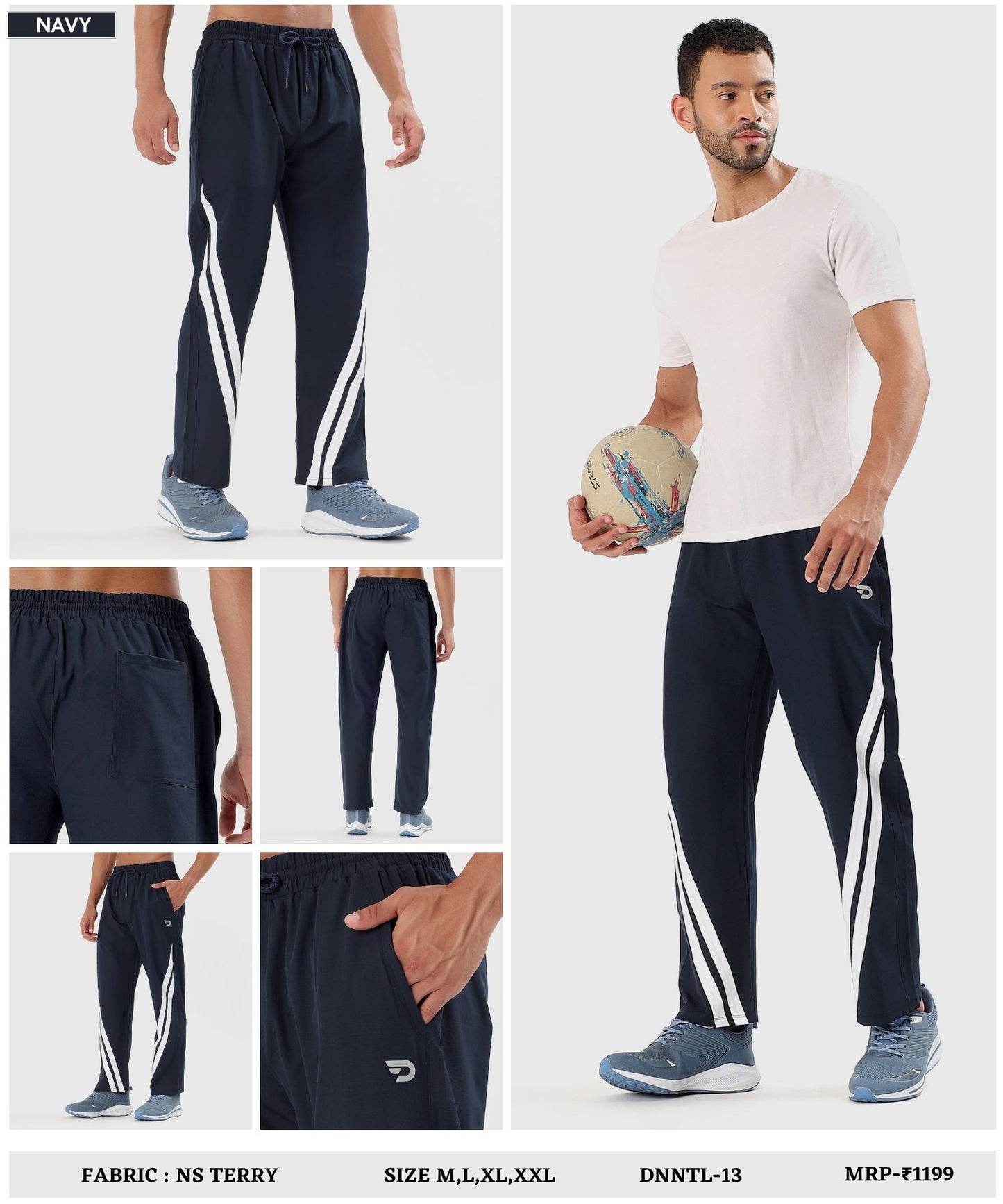 Men’s Imported NS Terry Lycra Over Size Lower – Soft, Stretchable & Durable (GSM 180–190)