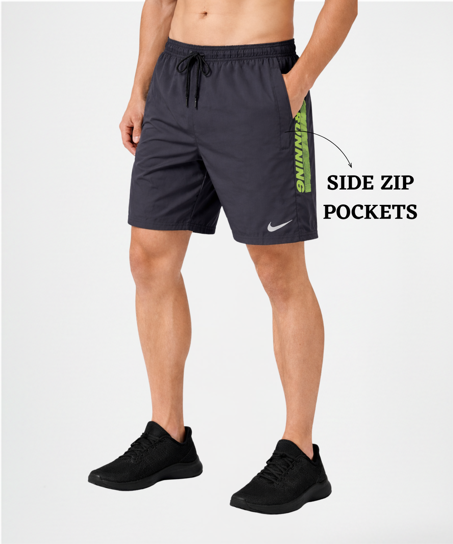 Imported Ns Parachute Lycra Shorts (15% Lycra 130 GSM)