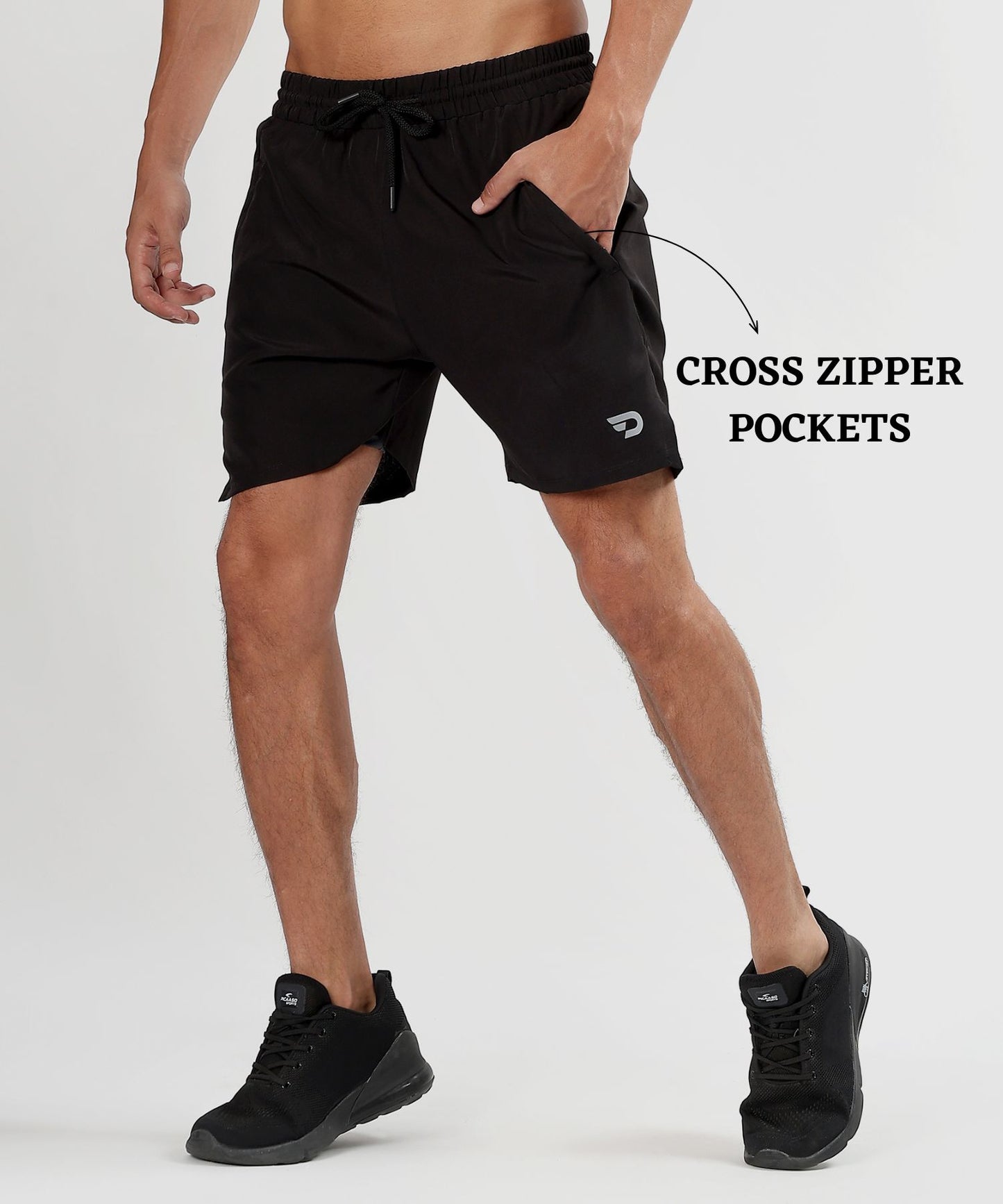 2-IN-1 SHORTS - Imported Ns Parachute Lycra (130 GSM 15% Lycra)