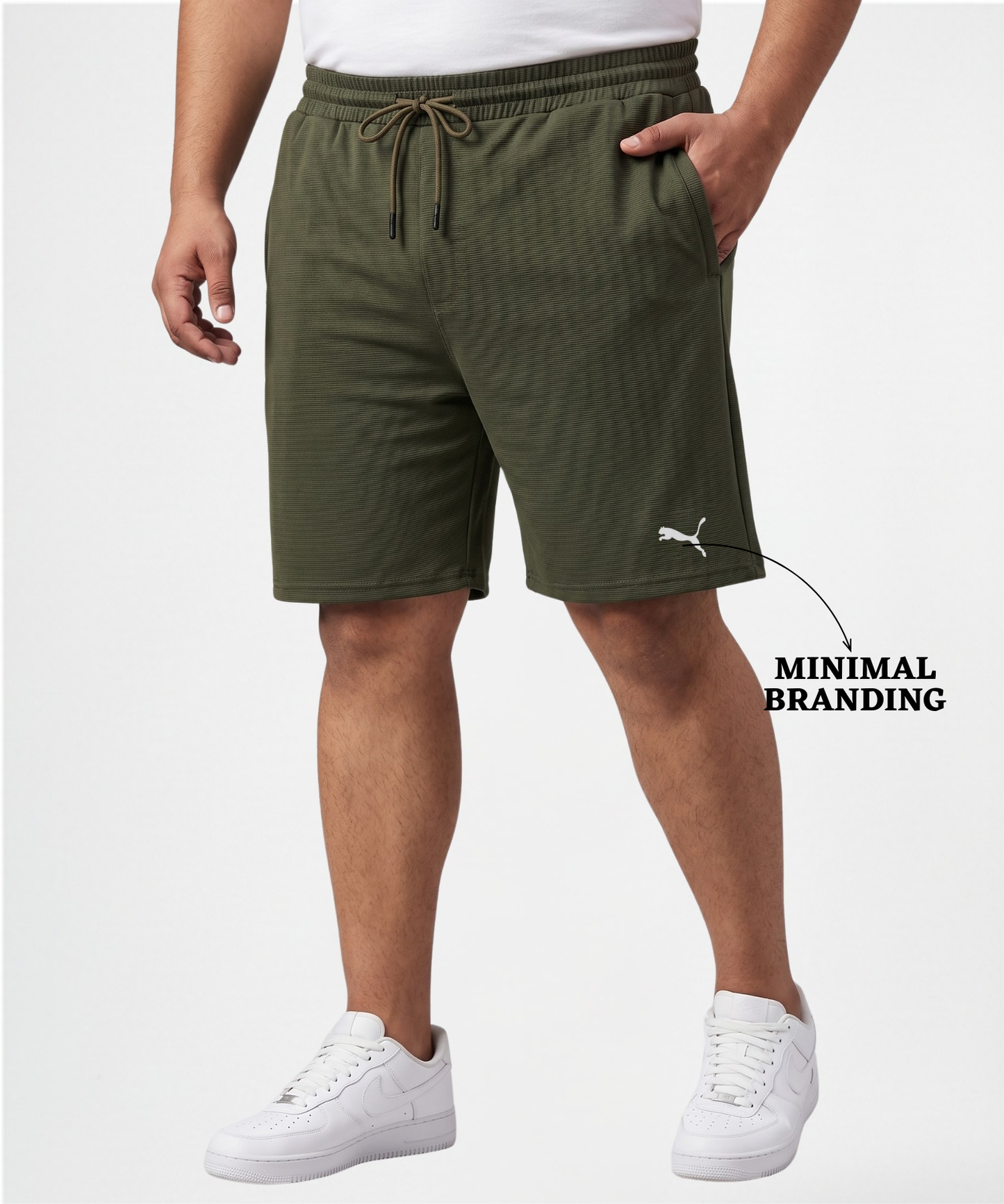 Imported Dobby Lycra Plus Size Shorts (GSM 250)