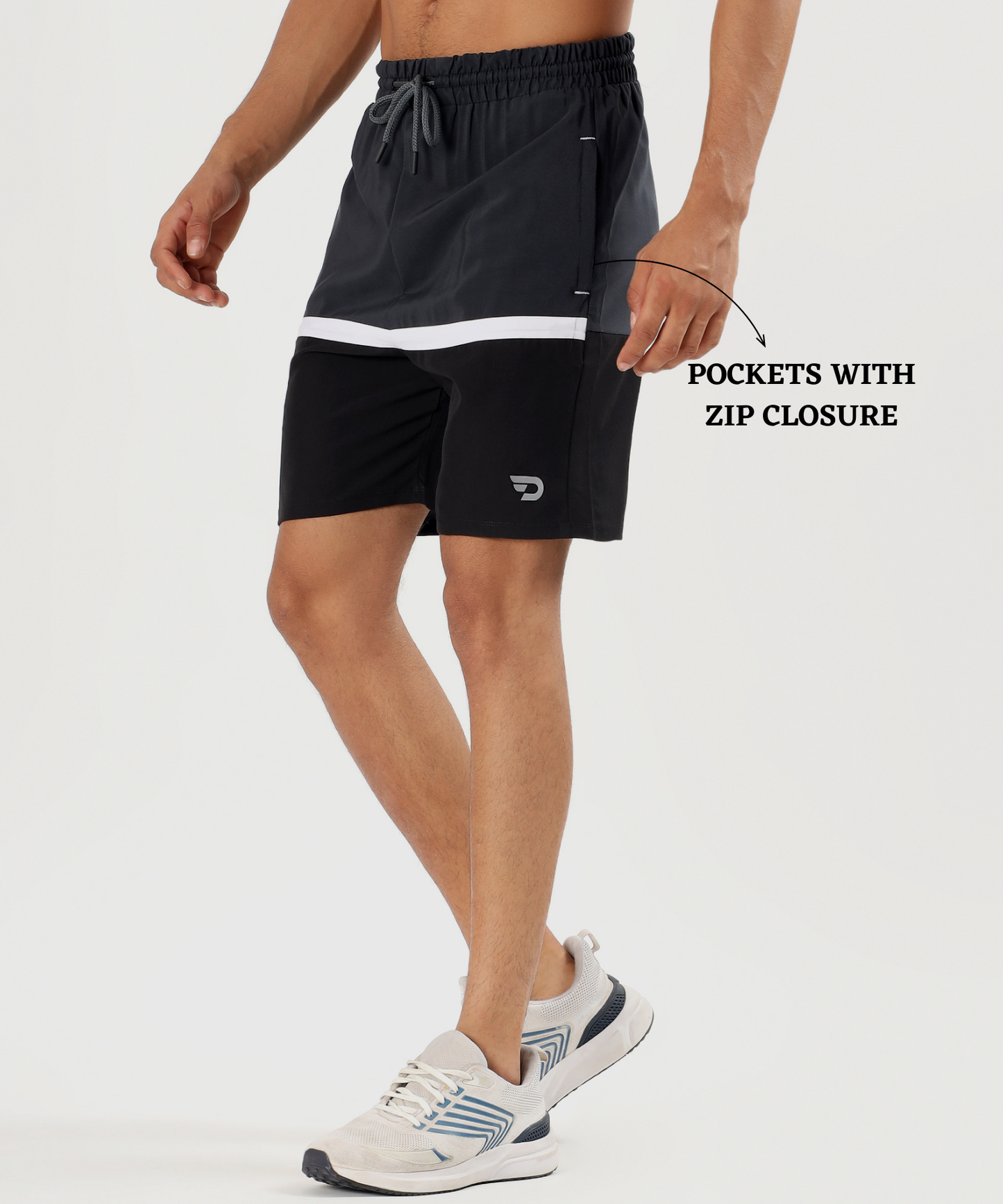 Block shorts - Imported Ns Parachute Lycra (15% Lycra 130 GSM)