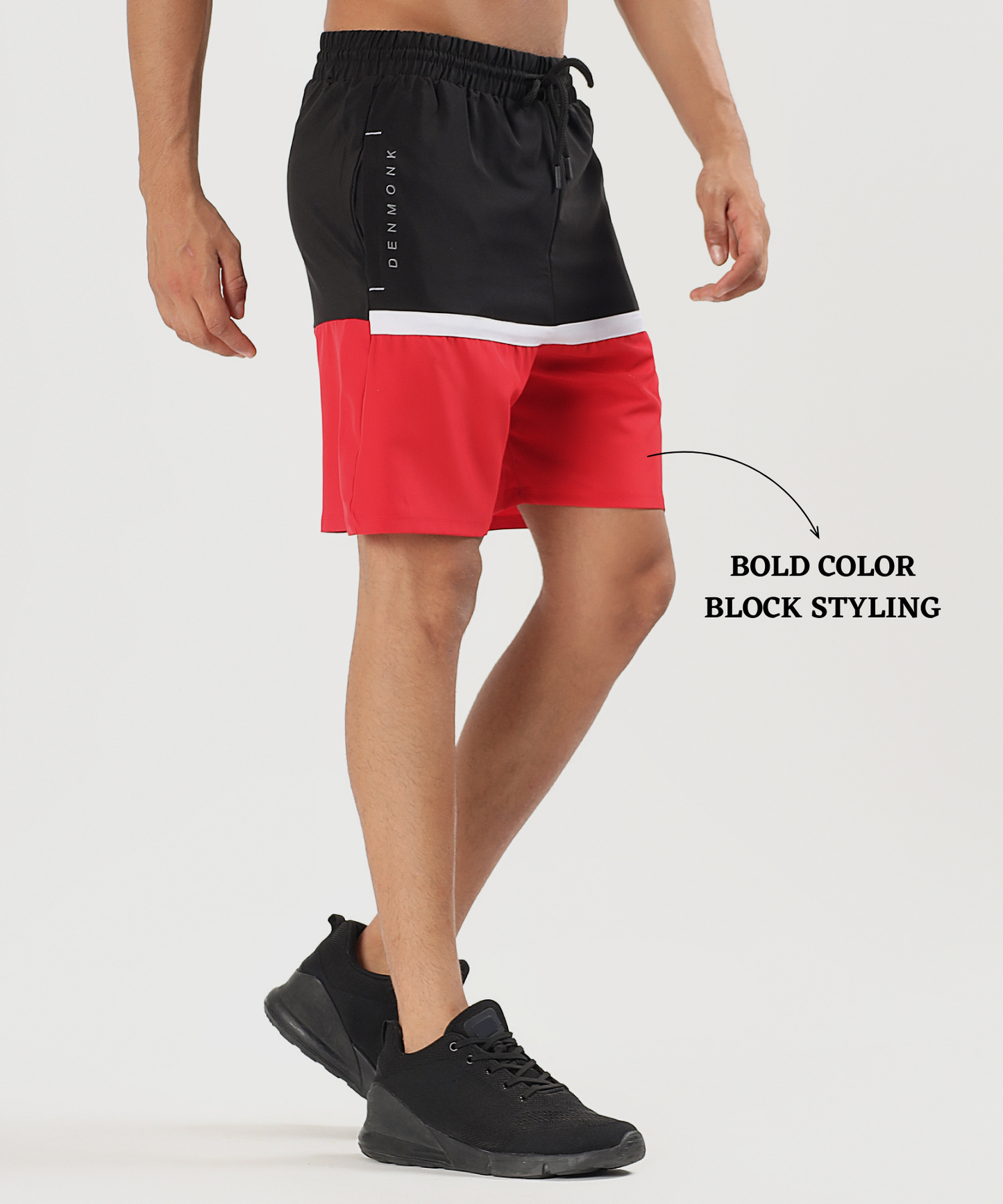 Block shorts - Imported Ns Parachute Lycra (15% Lycra 130 GSM)