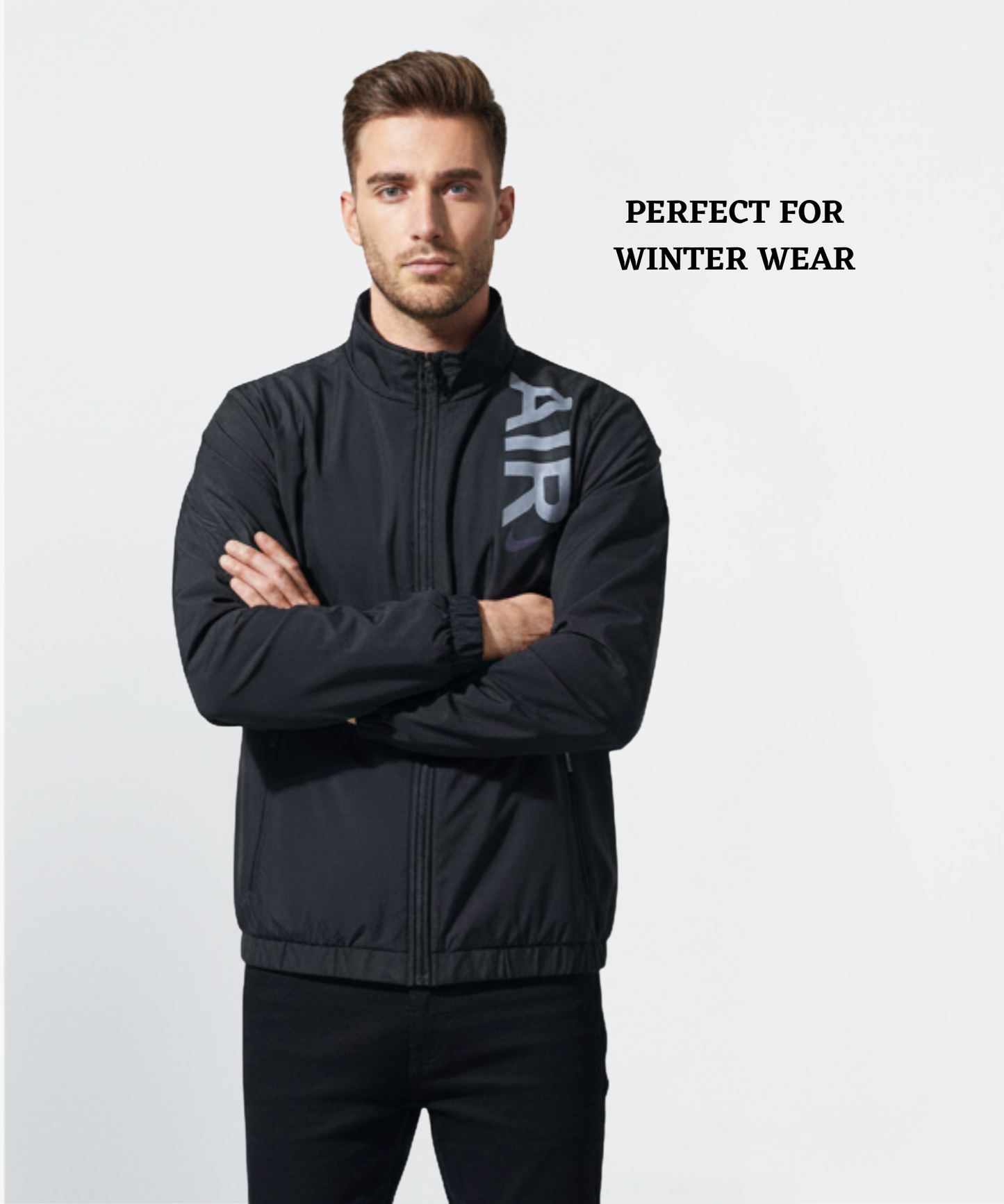 Premium Feather touch Embossed Printed Waterproof Windcheater ( Gsm 350 , Rice-knit fabric inside )