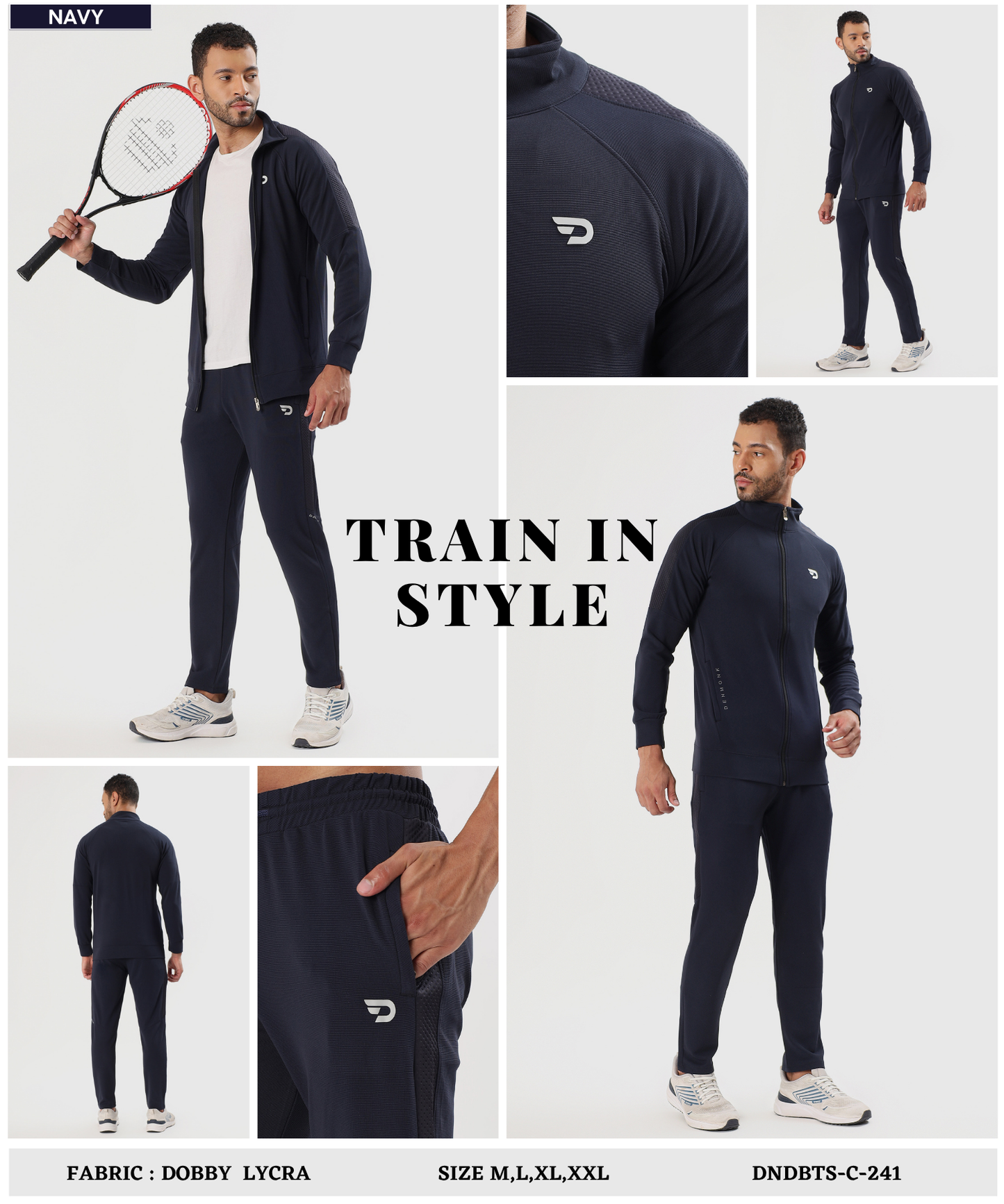 Dobby Lycra Tracksuit