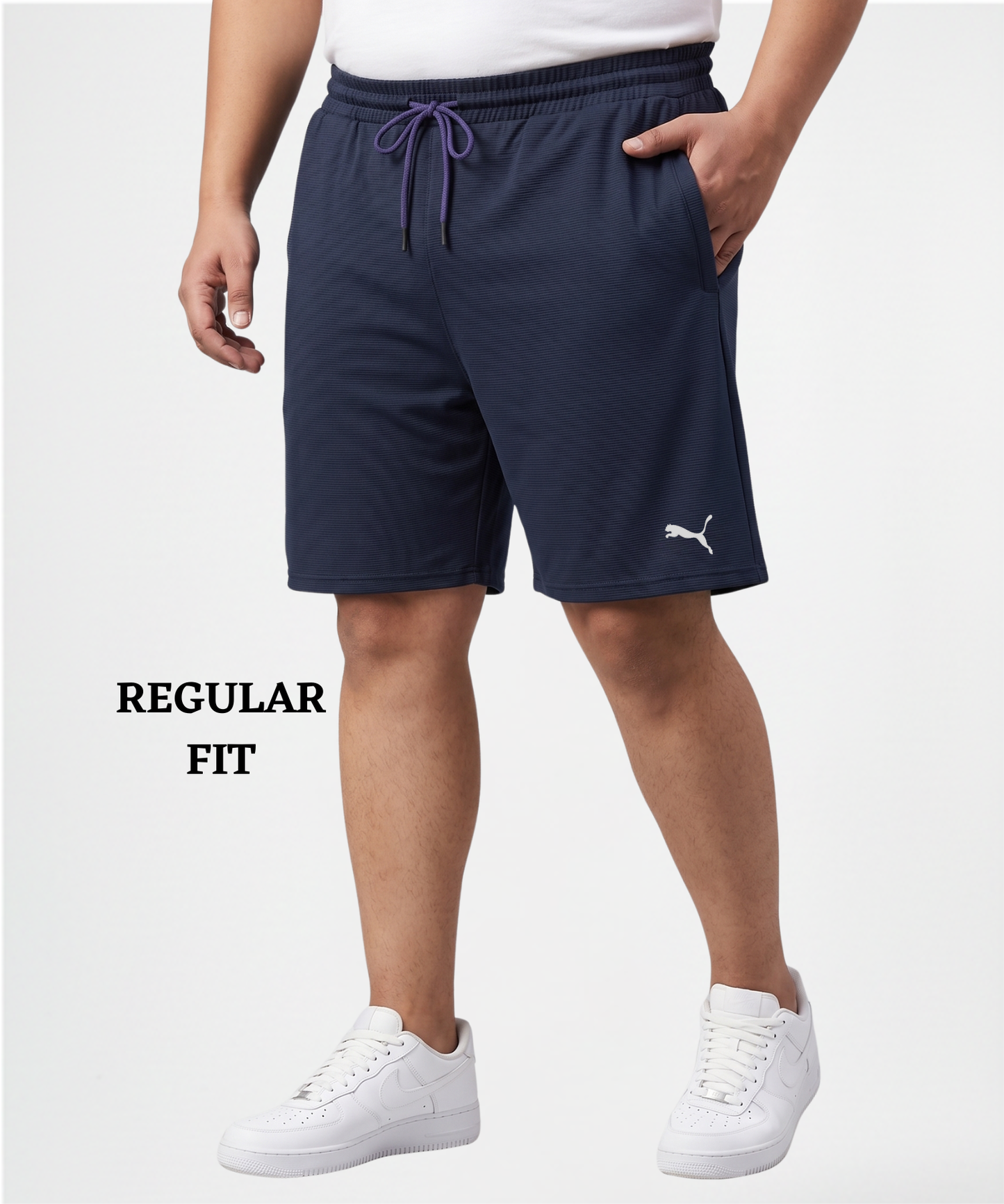 Imported Dobby Lycra Plus Size Shorts (GSM 250)
