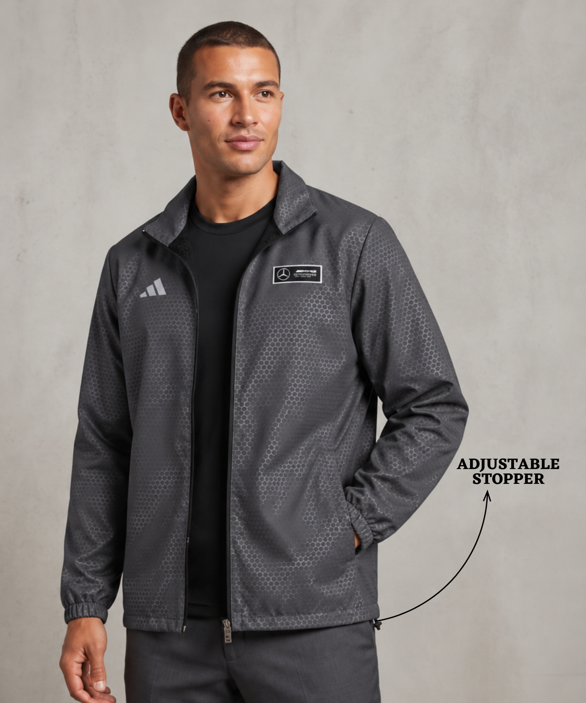Imported Premium Quality TPU Embossed Windcheater With Inner Lining | Dual Branding Logo | GSM 350 | Regular Fit