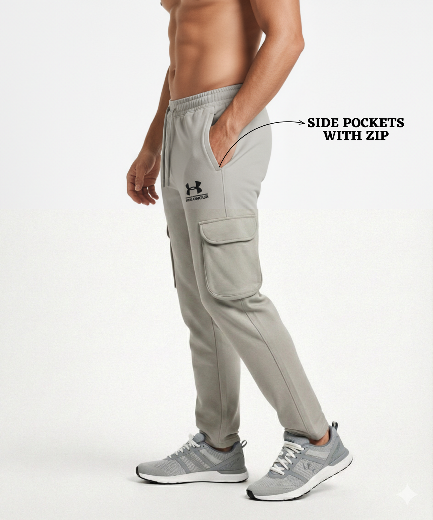 Premium Quality 100% Cotton Lycra Trackpant (GSM 265)