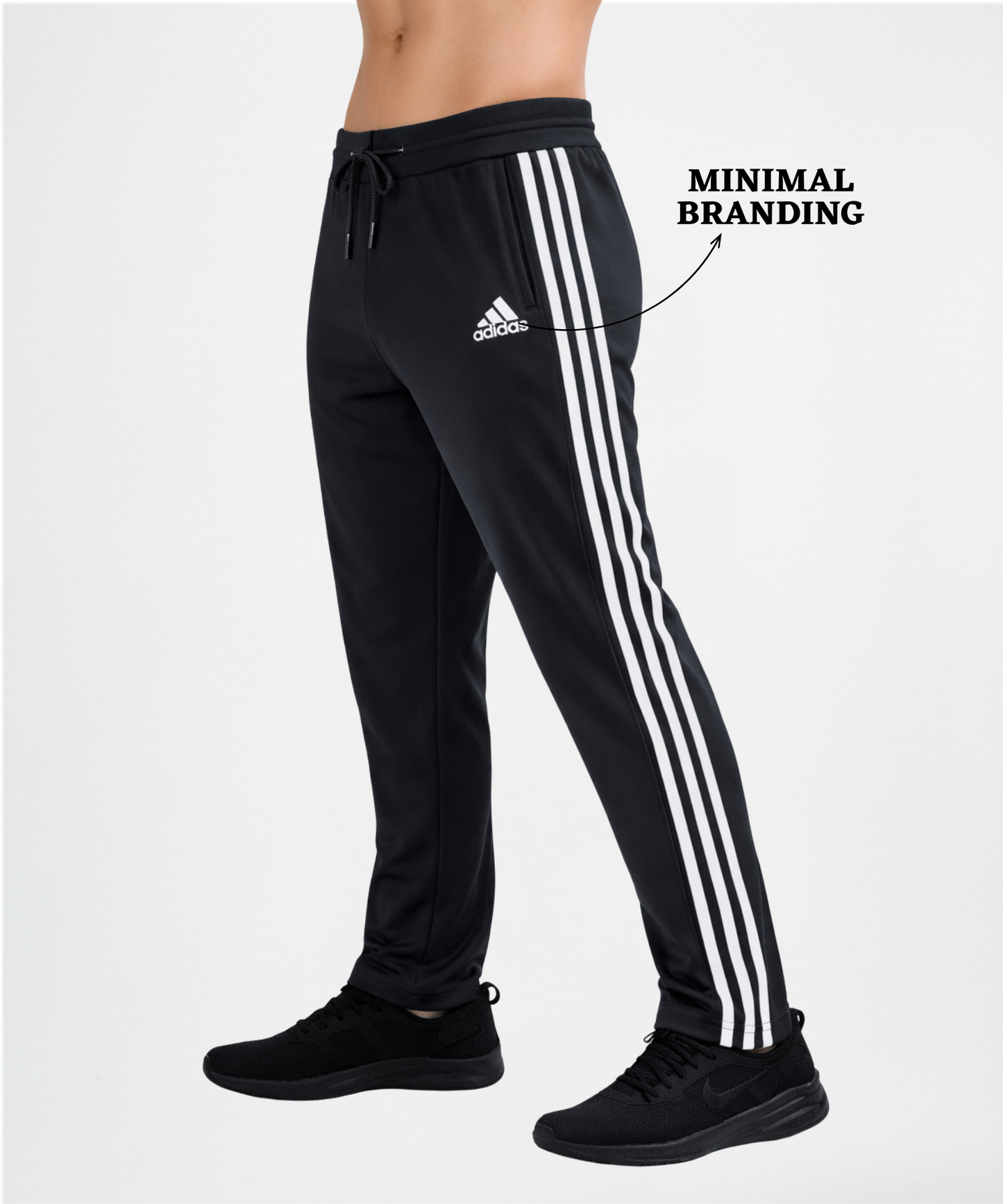 Imported 4way Taiwan Lycra Lower (GSM 250) | White Stripe Design
