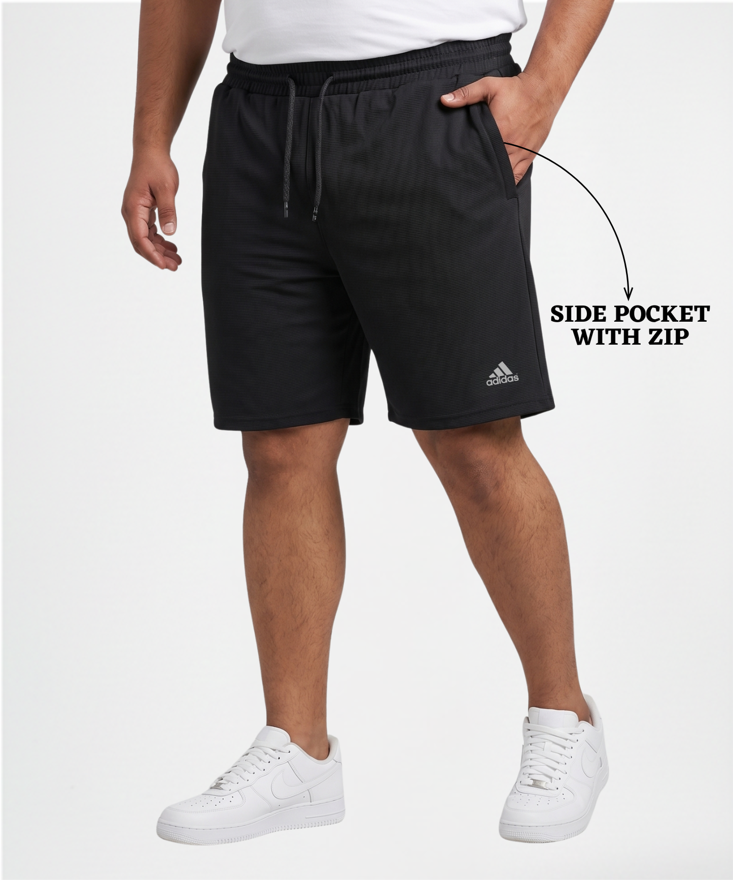 Imported Dobby Lycra Plus Size Shorts (GSM 250)