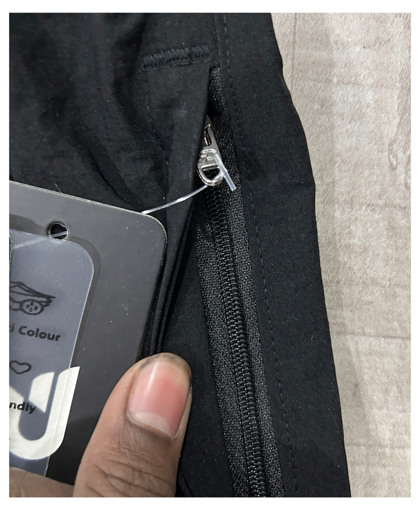 NylonFlex Zip Trackpants - Imported Nylon Crush Lycra  (180 GSM)