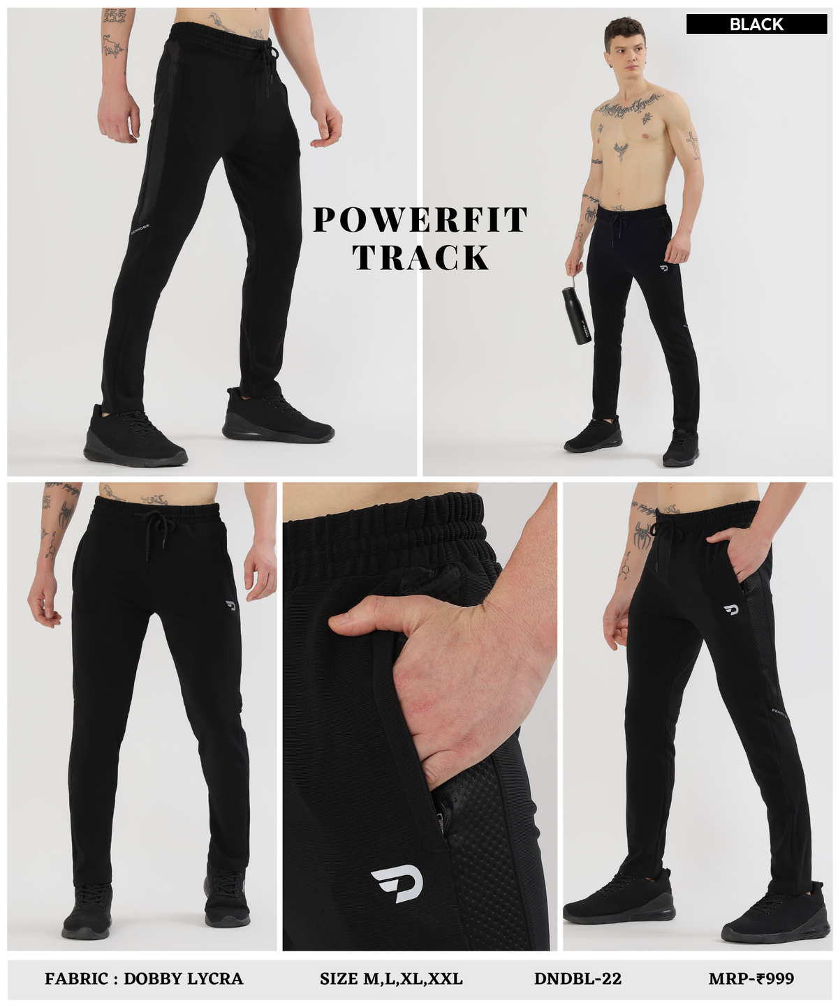 DuraFit Trackpant - Imported Dobby Lycra | GSM 280 | Slim Fit