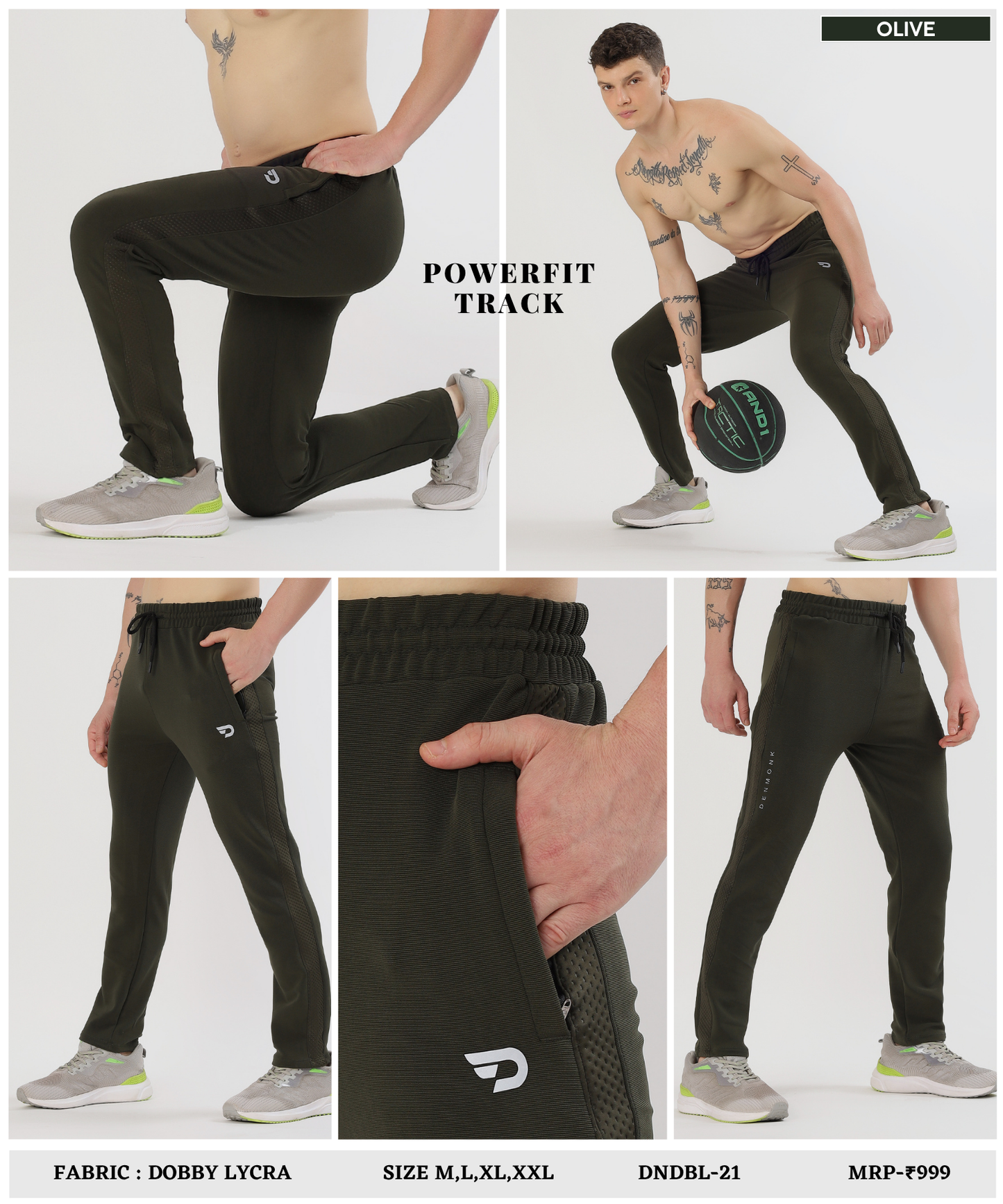 PowerStride Trackpant - Imported Dobby Lycra (GSM 280)