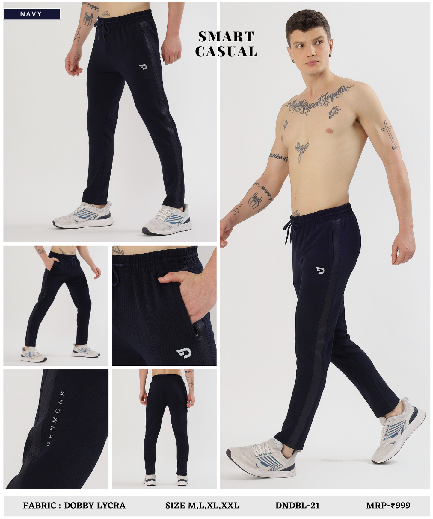 PowerStride Trackpant - Imported Dobby Lycra (GSM 280)