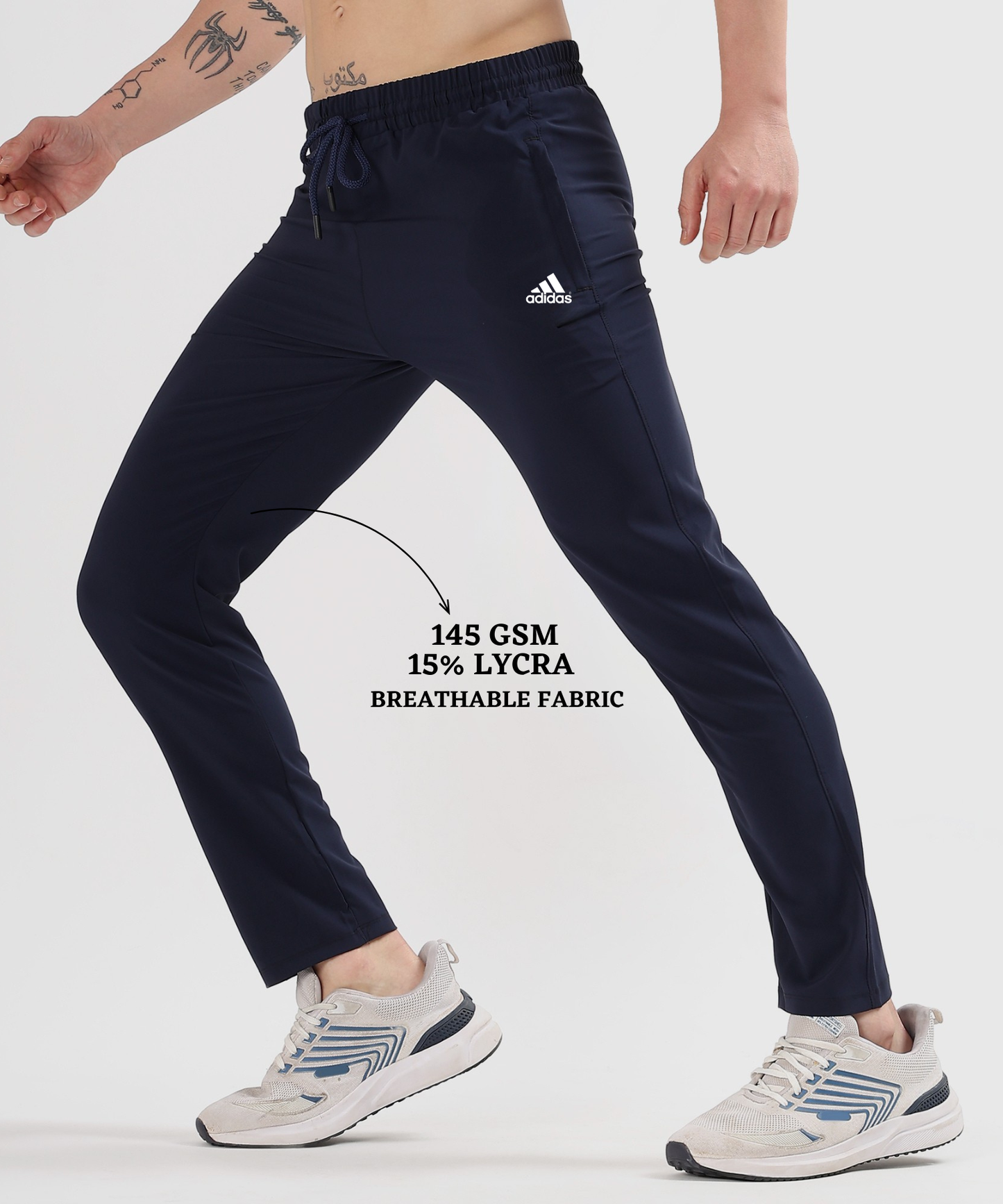 Imported Ns Parachute Lycra Trackpant (15% Lycra 145 GSM)
