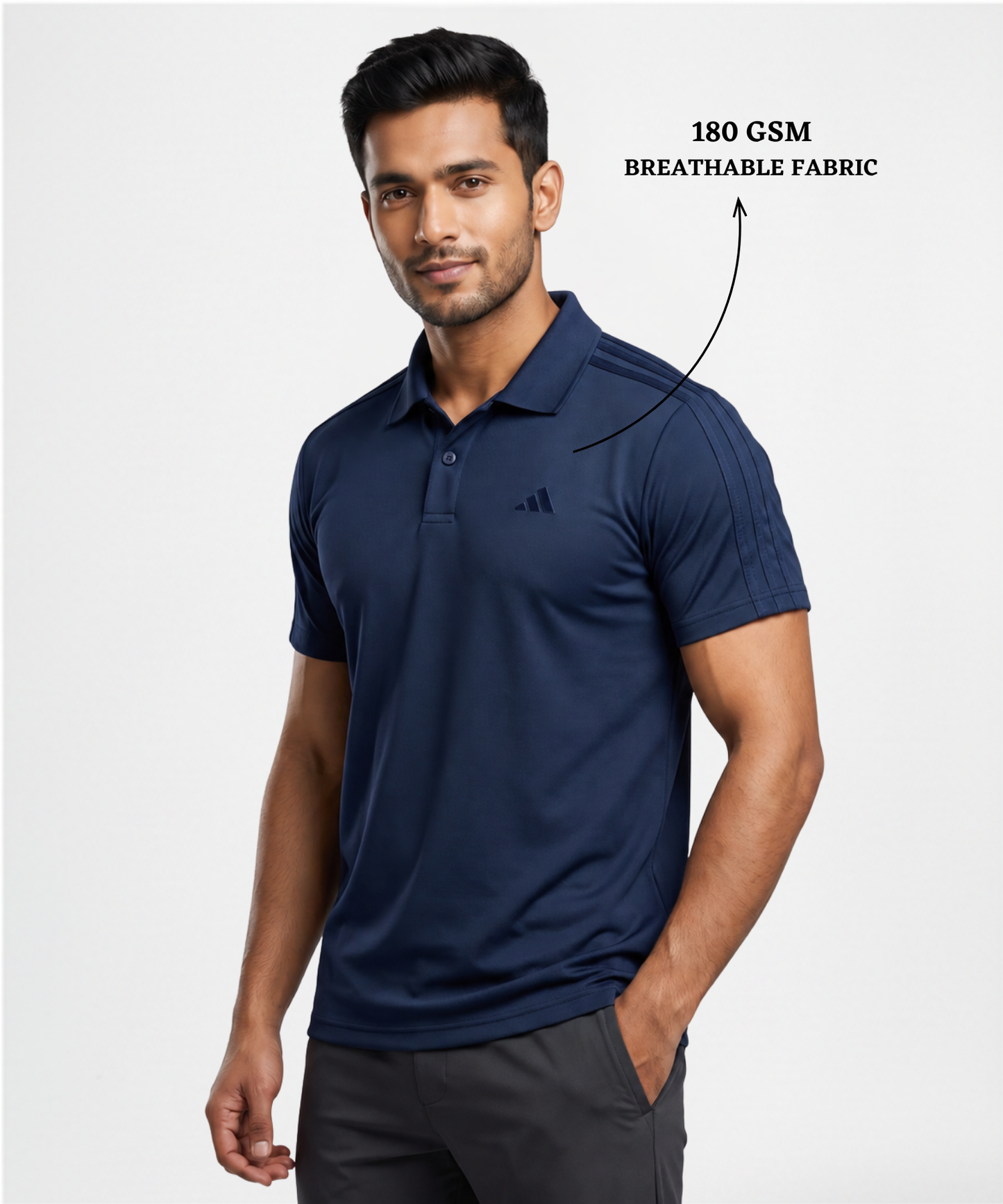 Imported Matty Lycra T-Shirts (GSM 180) | 3strip Design