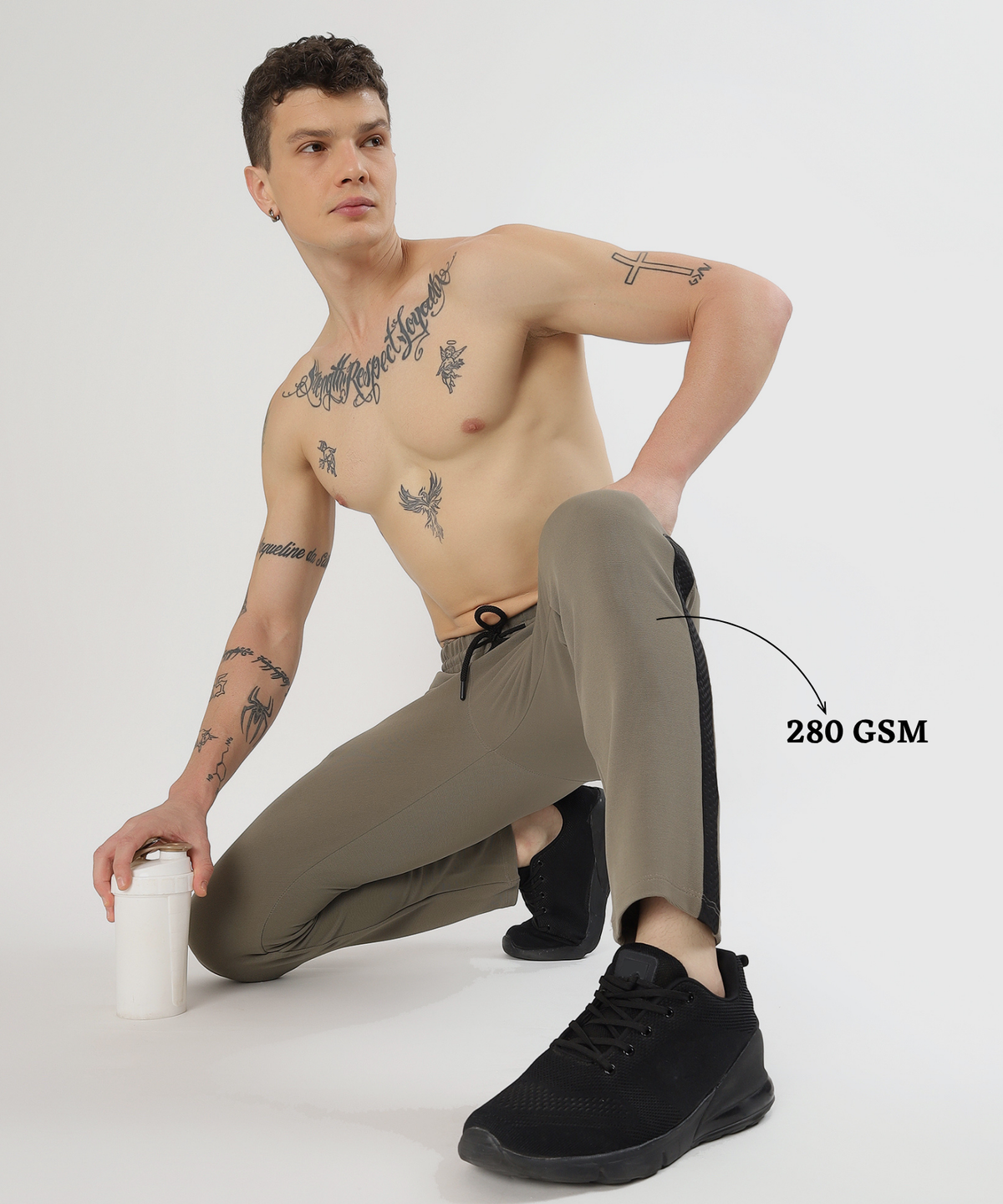 PowerStride Trackpant - Imported Dobby Lycra | GSM 280 | Slim Fit