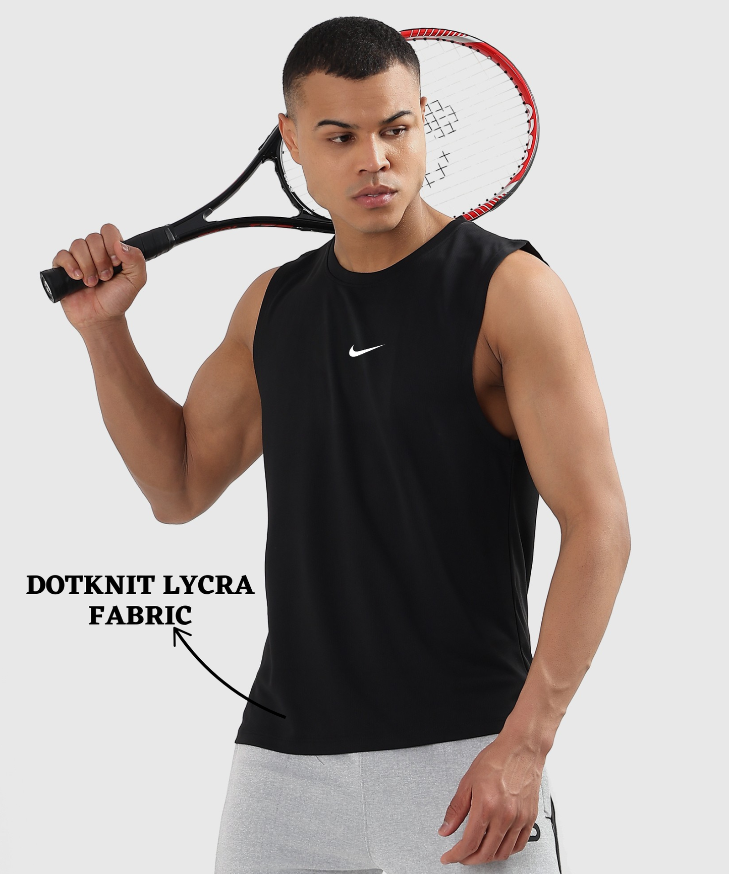 Imported Dotknit Lycra Sando (GSM 180)