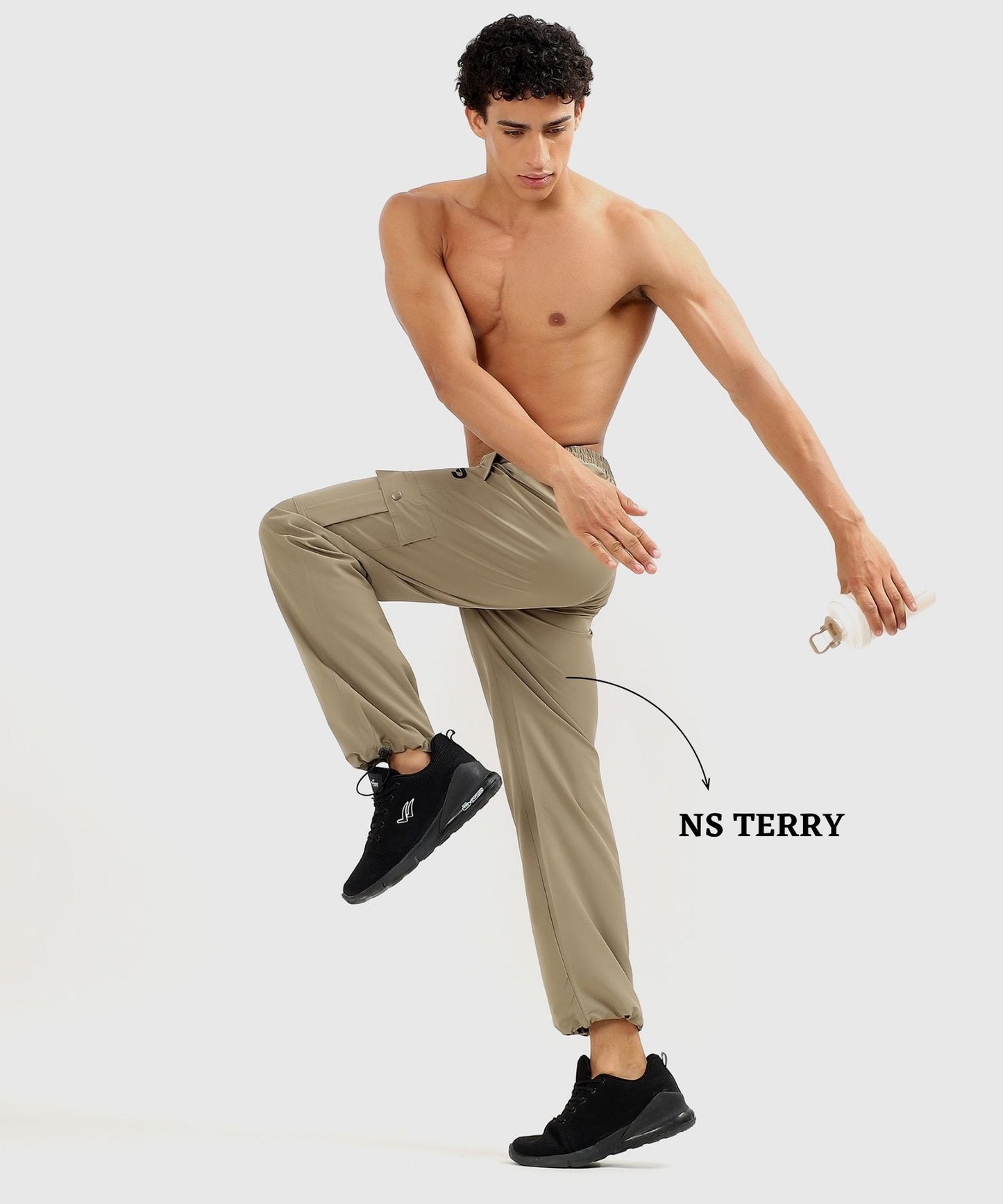 Utility Cargo Joggers - Imported Ns Terry Lycra Over Size Lower (GSM 180-190)