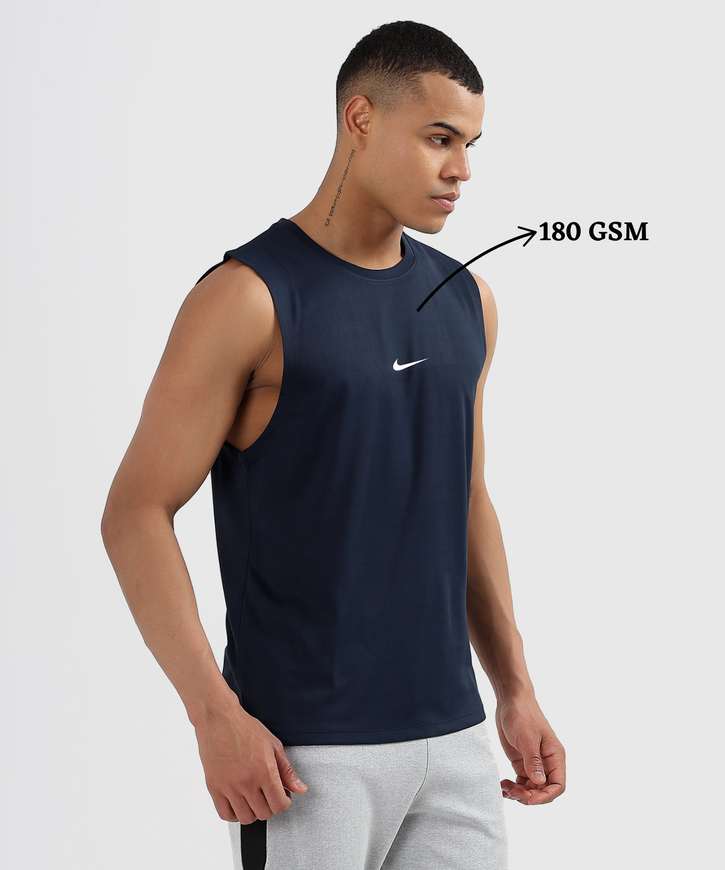 Imported Dotknit Lycra Sando (GSM 180)